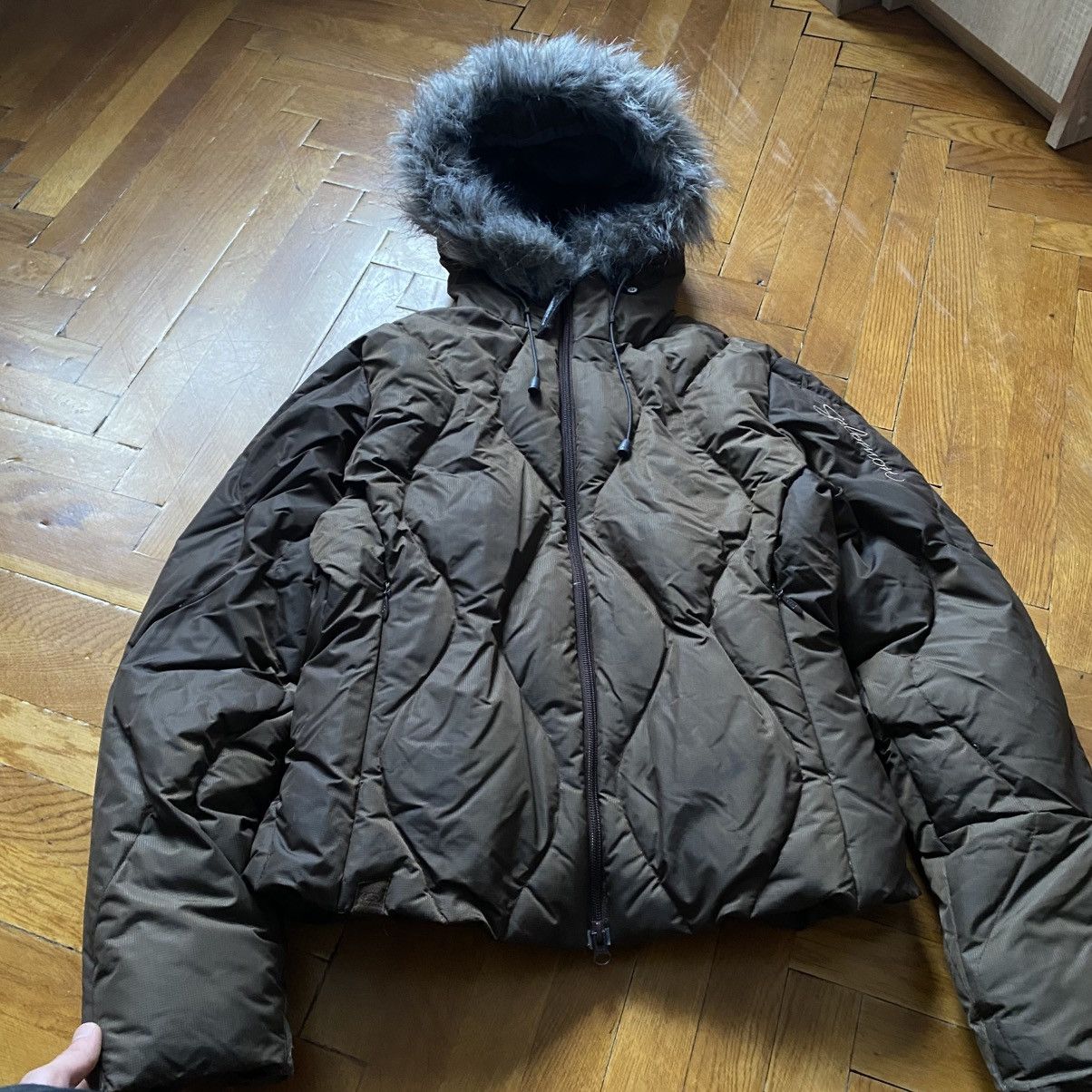 Salomon SALOMON Y2K BROWN DOWN PUFFER JACKET Size M / US 6-8 / IT 42-44 - 5 Thumbnail