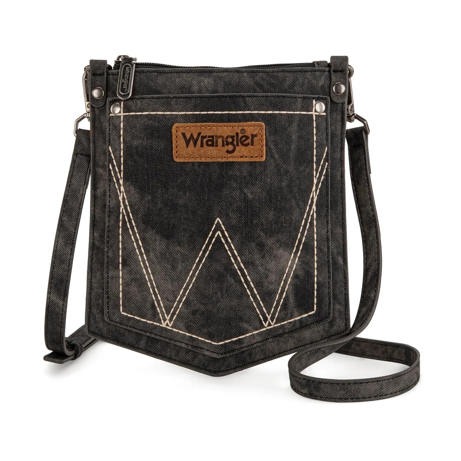 Wrangler Wrangler Distressed Denim Crossbody Bag Size ONE SIZE - 4 Thumbnail