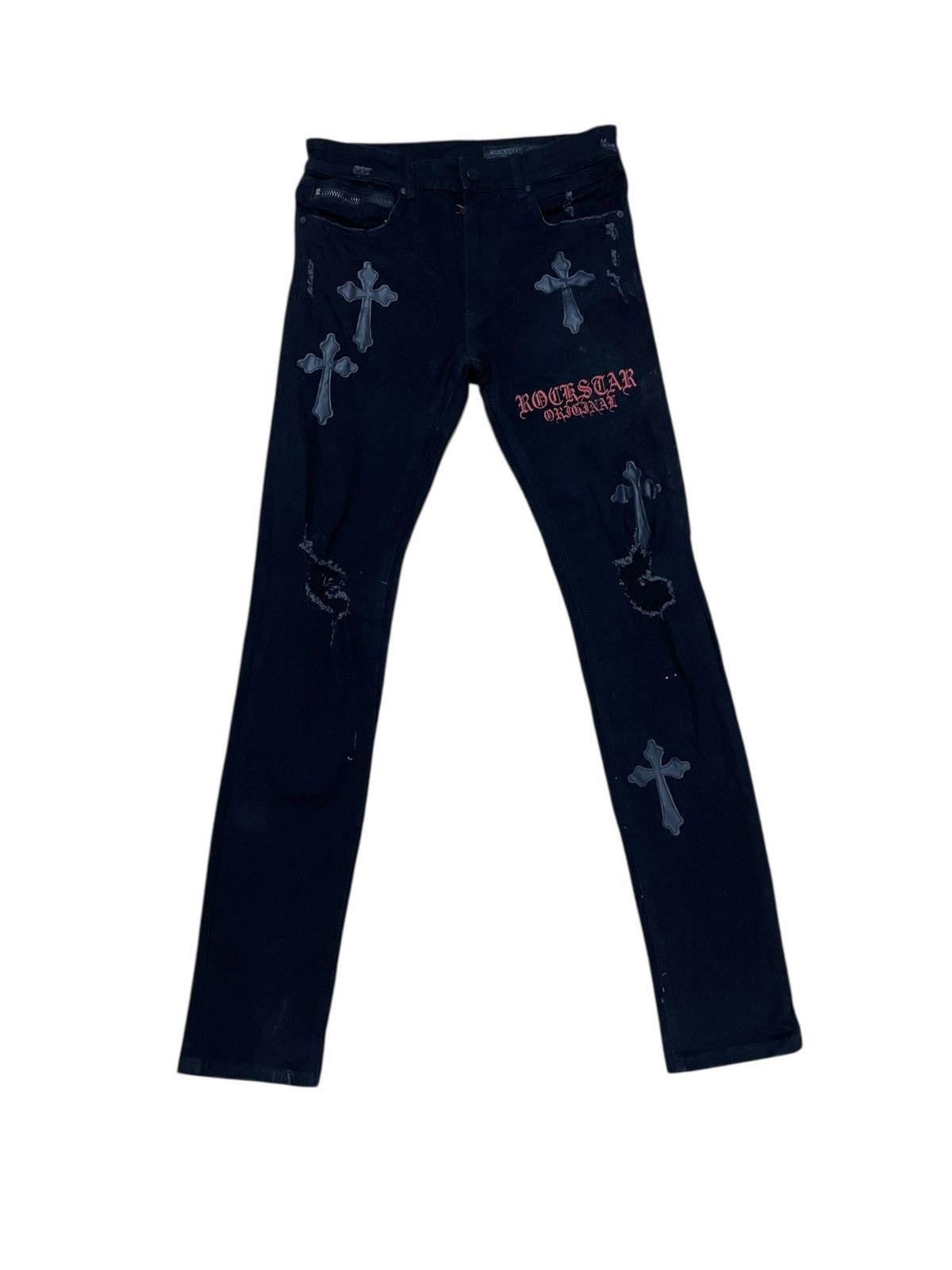 If Six Was Nine Rockstar Original Natural Selection 2.0 Stretch Skinny Jeans Size US 30 / EU 46 - 3 Thumbnail