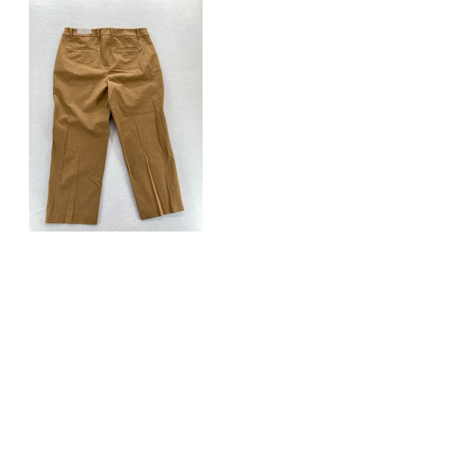 Vintage Chico's Pants Women's 2.5 Straight Leg Crop Brown Bi Stretch Fabric Mid Rise NWT Size 36" / US 14 / IT 50 - 8 Thumbnail
