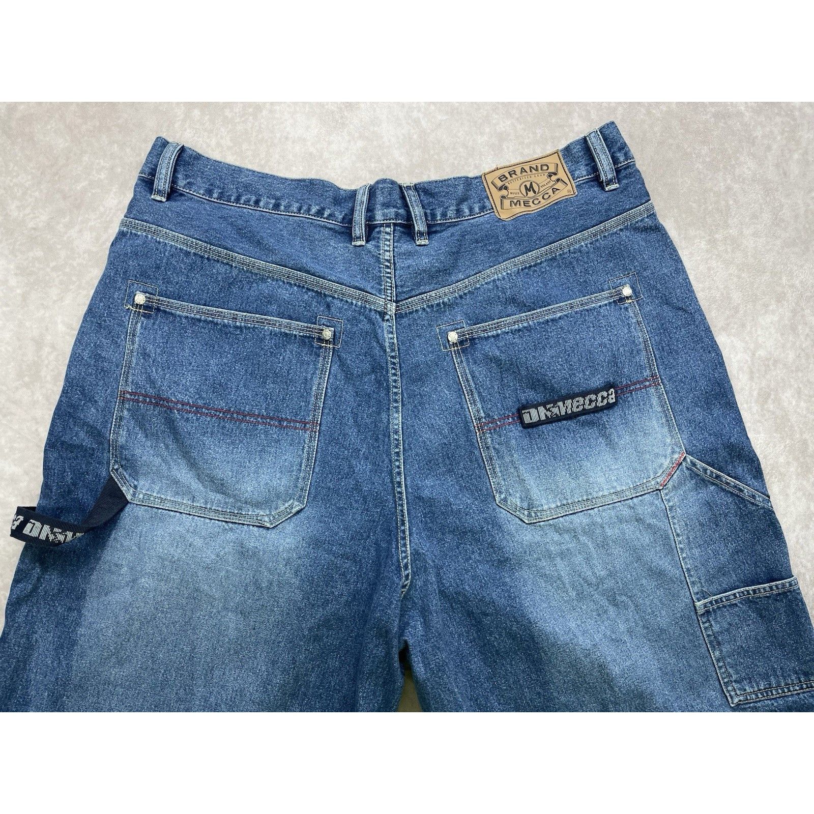 Mecca VTG Mecca USA Denim Shorts Jorts 42 Y2K 90s Baggy Carpenter Size US 42 / EU 58 - 2 Thumbnail