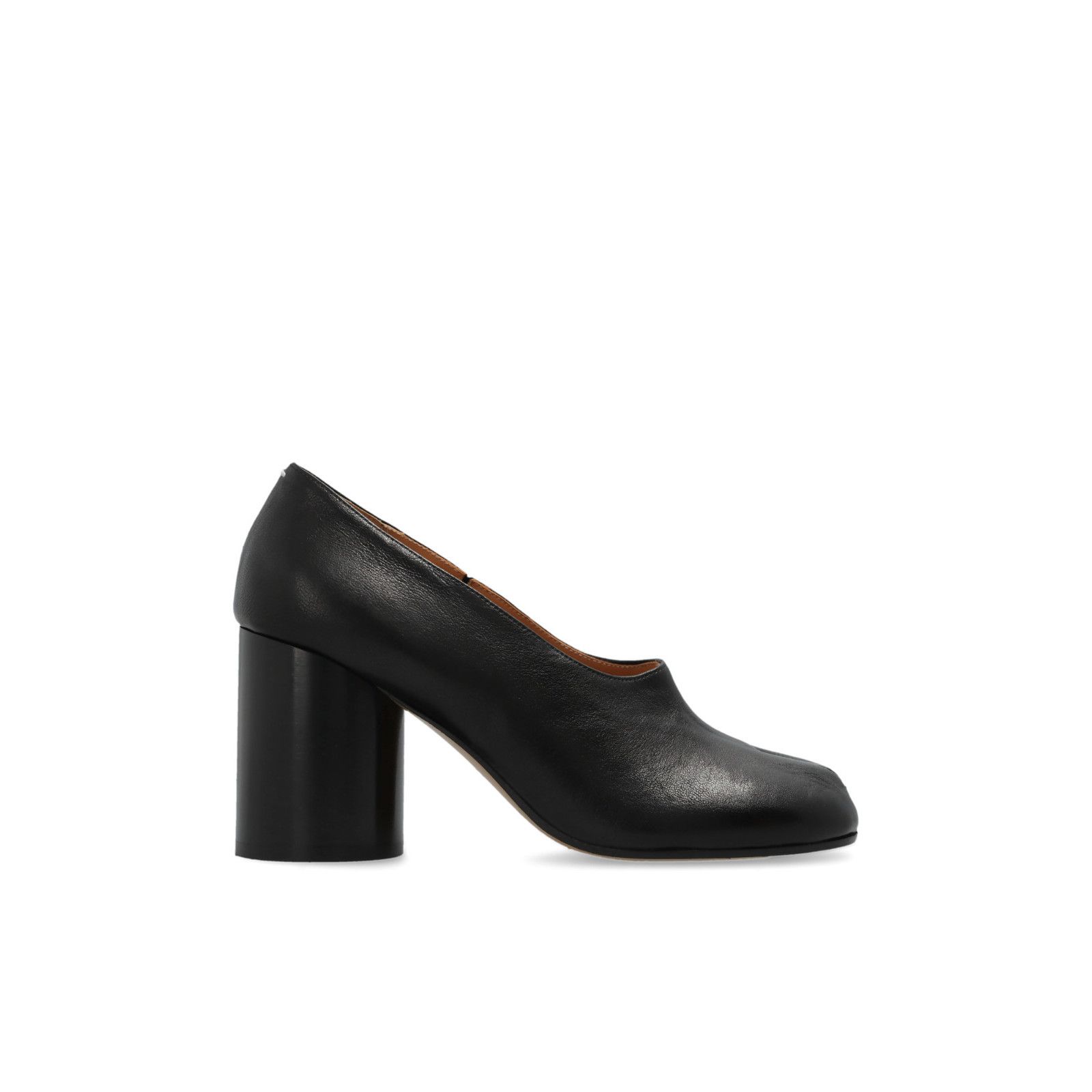 MAISON MARGIELA Black Leather 90mm Heel Mules New & Authenti