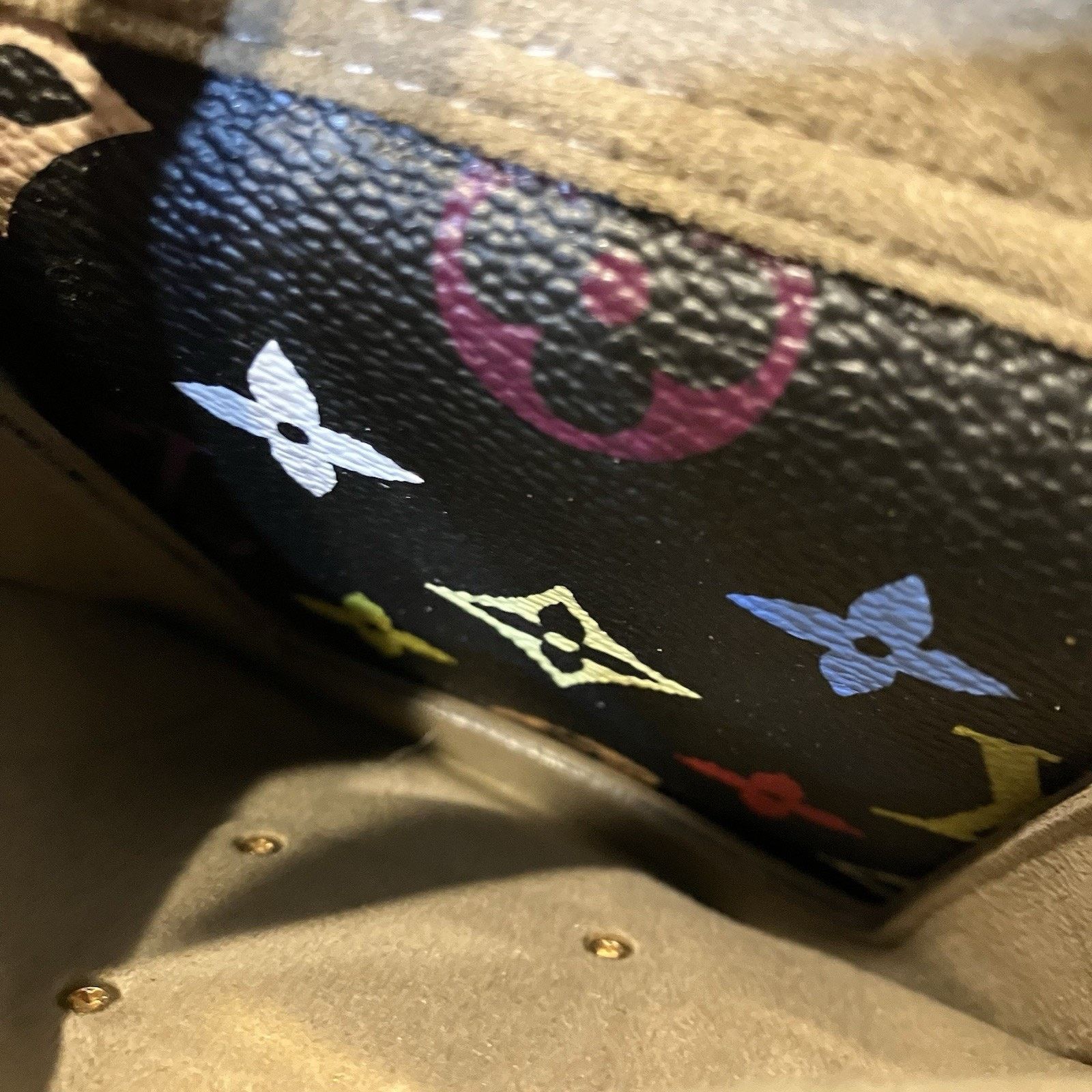Louis Vuitton Louis Vuitton Takashi Murakami Speedy 30 Noir Bag Multicolor Size ONE SIZE - 16 Thumbnail