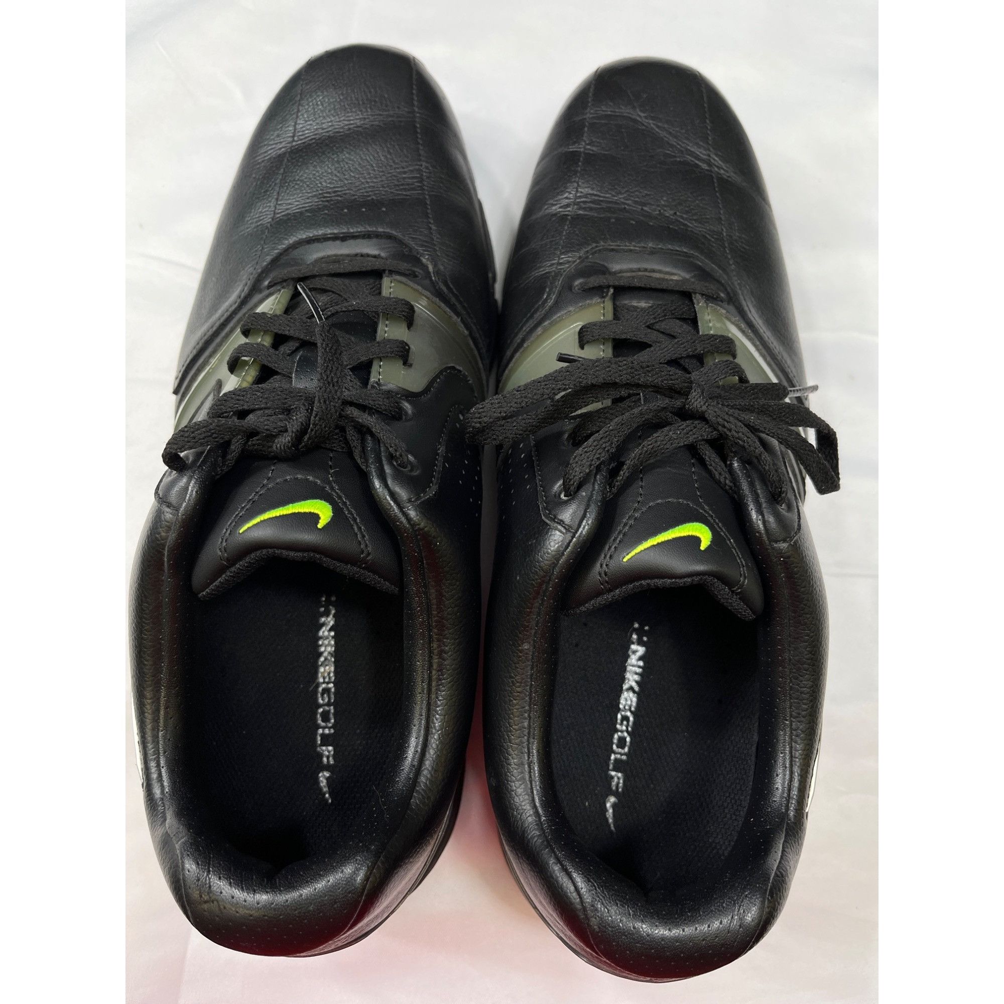 Nike Nike Mens Black Lunarlon Leather Golf Shoes Size 11 SKU 7294 Size US 11 / EU 44 - 4 Thumbnail