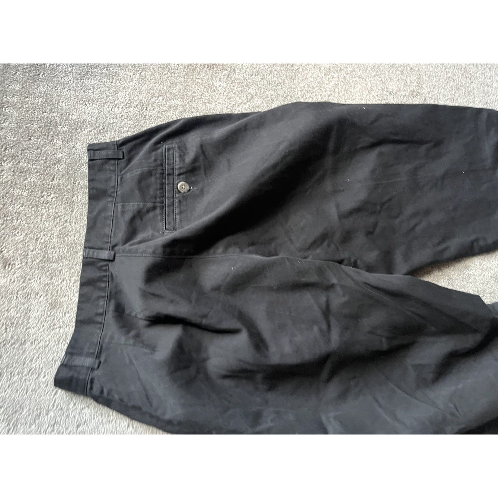Vintage LL Bean Women's Pants 8P Pet Petite Black Chino KP29 Black Size 30" / US 8 / IT 44 - 4 Thumbnail