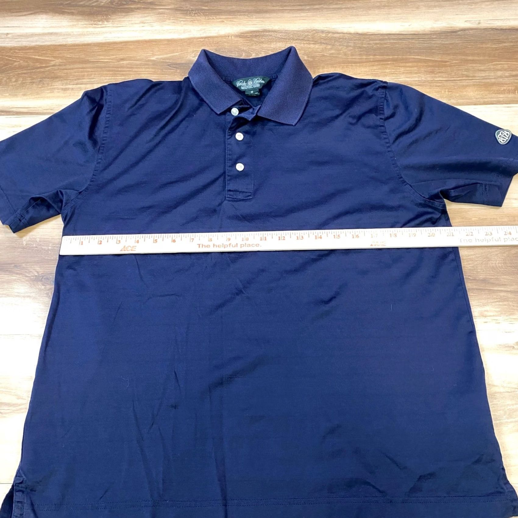 Brooks Brothers Brooks Brothers Polo Shirt Men M Classic 100% Cotton Knit Navy Blue Country Club Shirt Mens Short Sleeve Striped Cotton Knit Golf Casual Sportswear Size US M / EU 48-50 / 2 - 6 Thumbnail