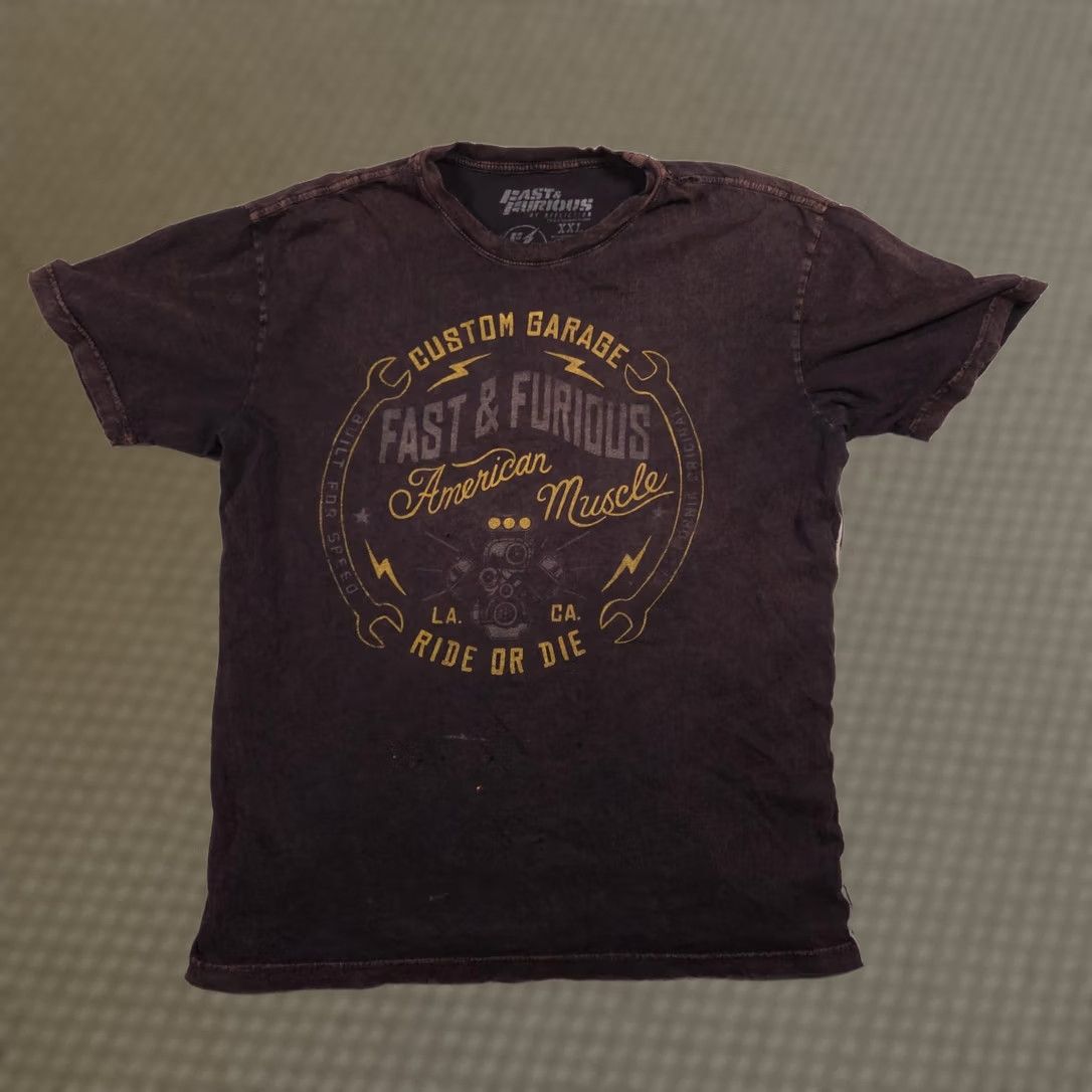 Affliction VINTAGE Fast & Furious Shirt Mens XXL Brown Custom Garage American Muscle Ride Or Die Size US XXL / EU 58 / 5 - 1 Thumbnail