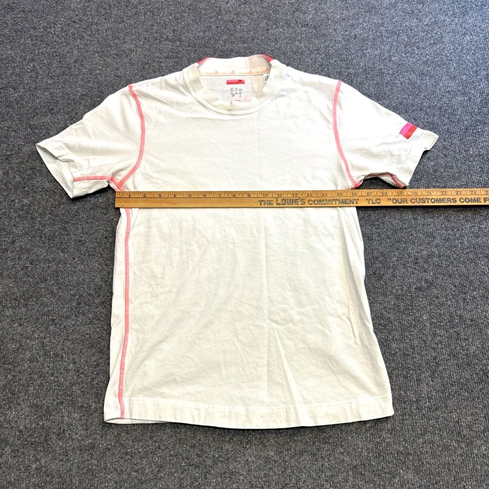 Stella McCartney Stella McCartney Adidas Shirt Women S Graphic Spellout Athletic Gym Workout Top Short Sleeve White, Regular, S, Polo? Size S / US 4 / IT 40 - 4 Thumbnail