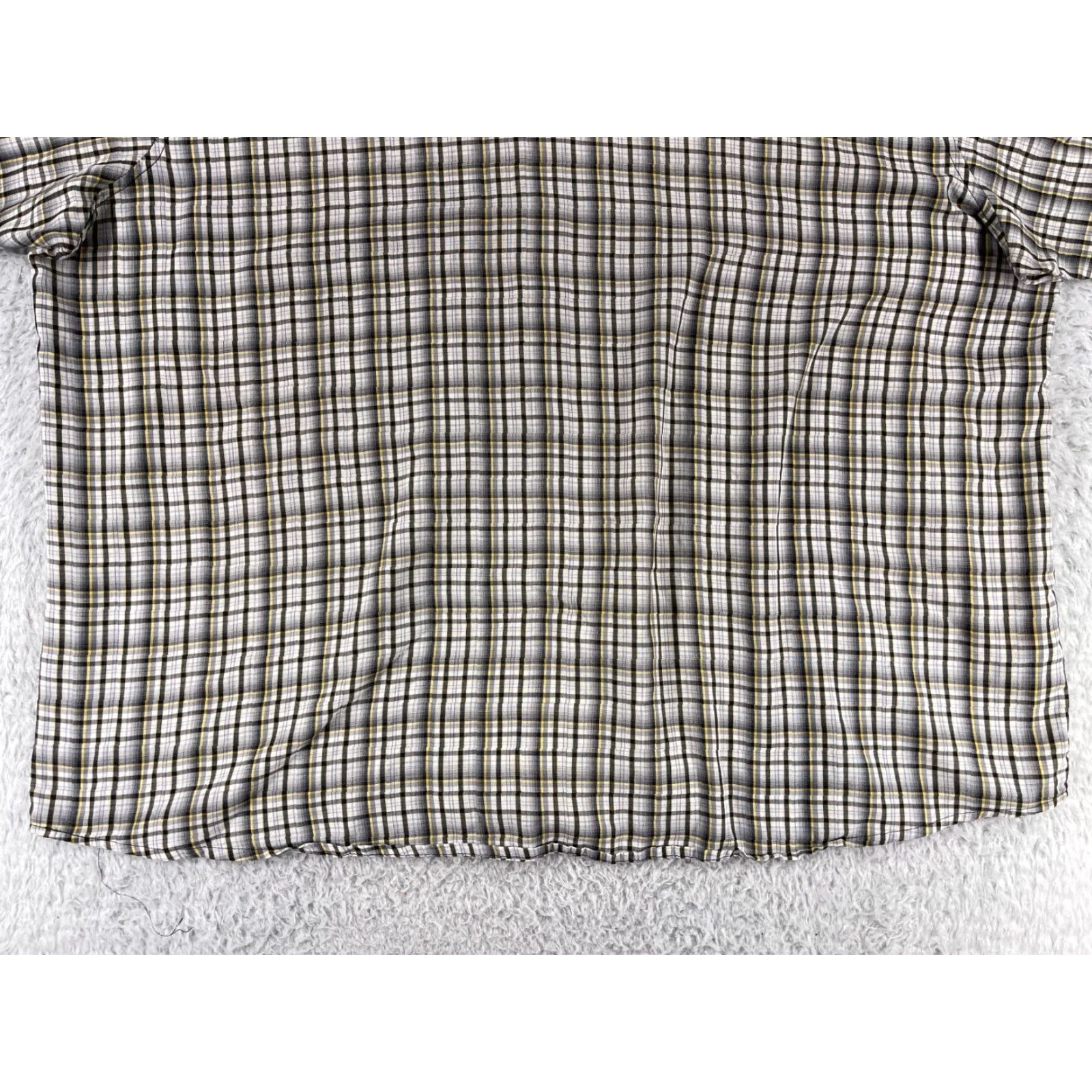 Wrangler Wrangler Shirt Mens 3XL Beige Plaid Western Pearl Snap Short Sleeve Pockets Shirt (Button-Up) Womens? Wait. Need end. Size US XXL / EU 58 / 5 - 7 Thumbnail