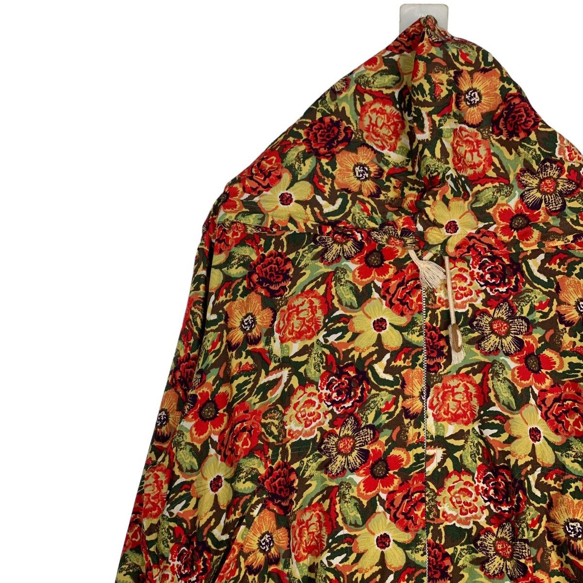 Japanese Brand HI-TECH Florals Design Zipper Hoodie Jacket #0877-C39 Size M / US 6-8 / IT 42-44 - 7 Thumbnail