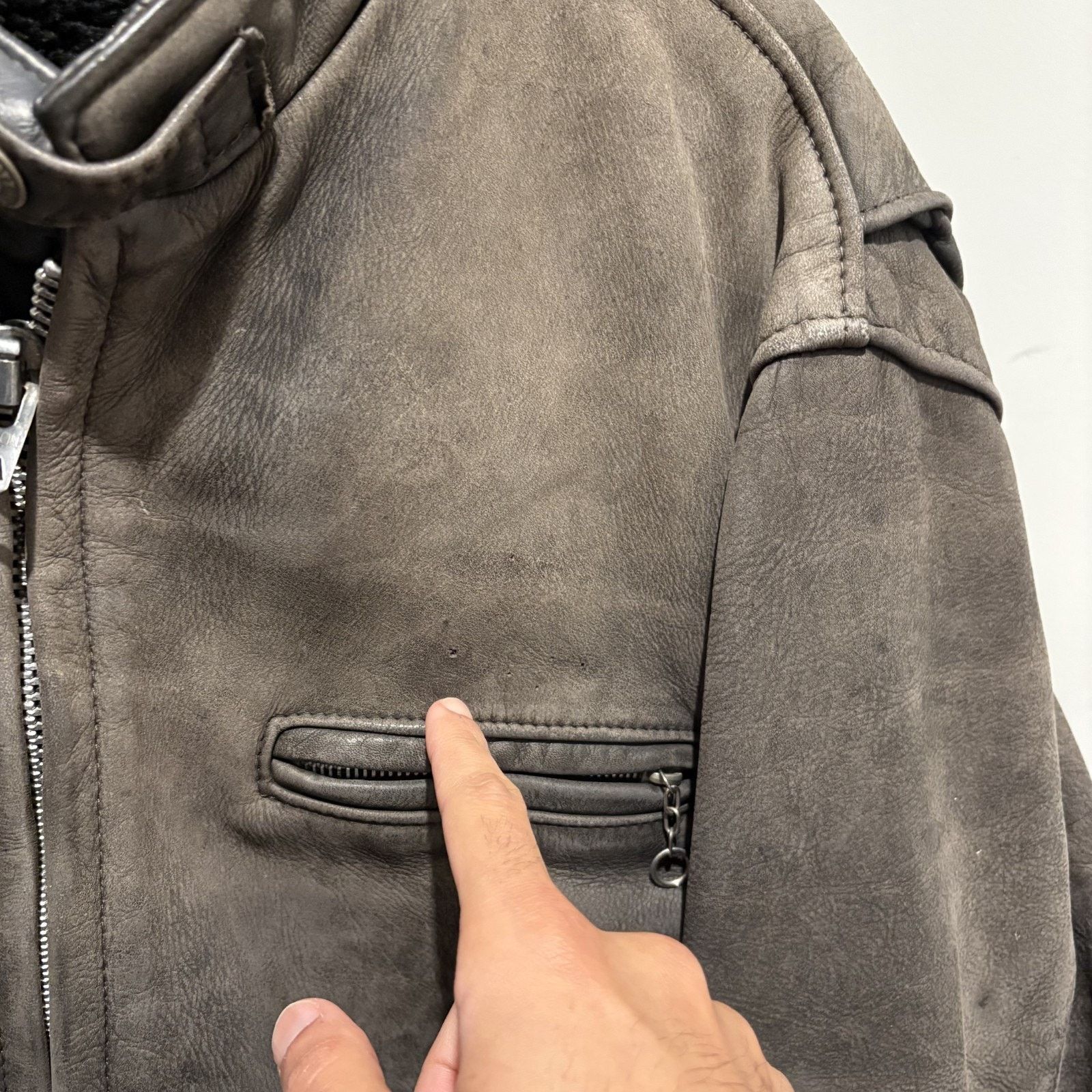 Schott × Vintage Vintage Schott 141 Cowhide Leather Cafe Racer Jacket 42 Size US L / EU 52-54 / 3 - 6 Thumbnail