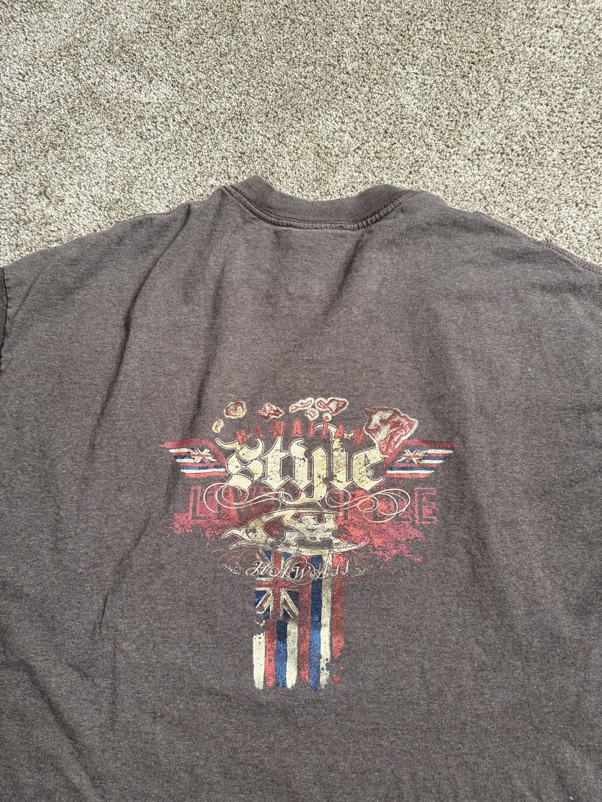 Other GREY HAWAIIAN STYLE Y2K GRAPHIC TEE Size US XXL / EU 58 / 5 - 2 Thumbnail