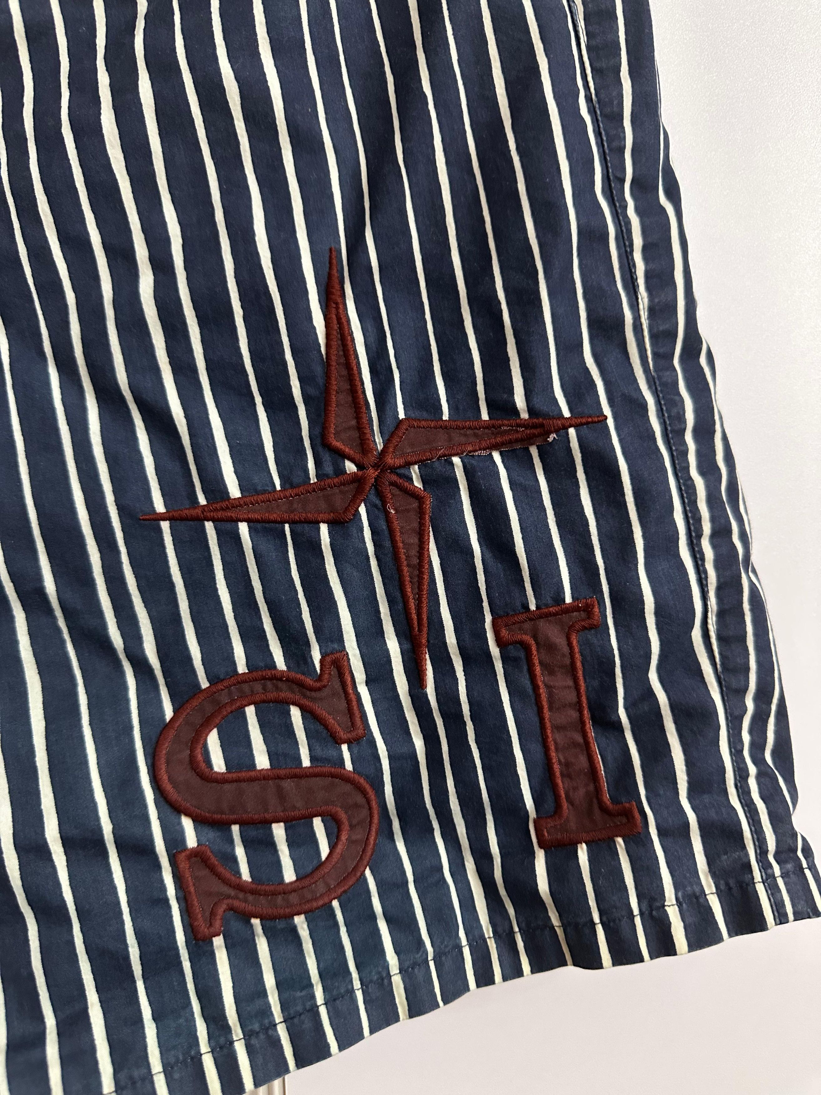 Stone Island × Vintage CC000013 Stone Island 2003 Archive Shorts in Blue White Size US 32 / EU 48 - 2 Thumbnail