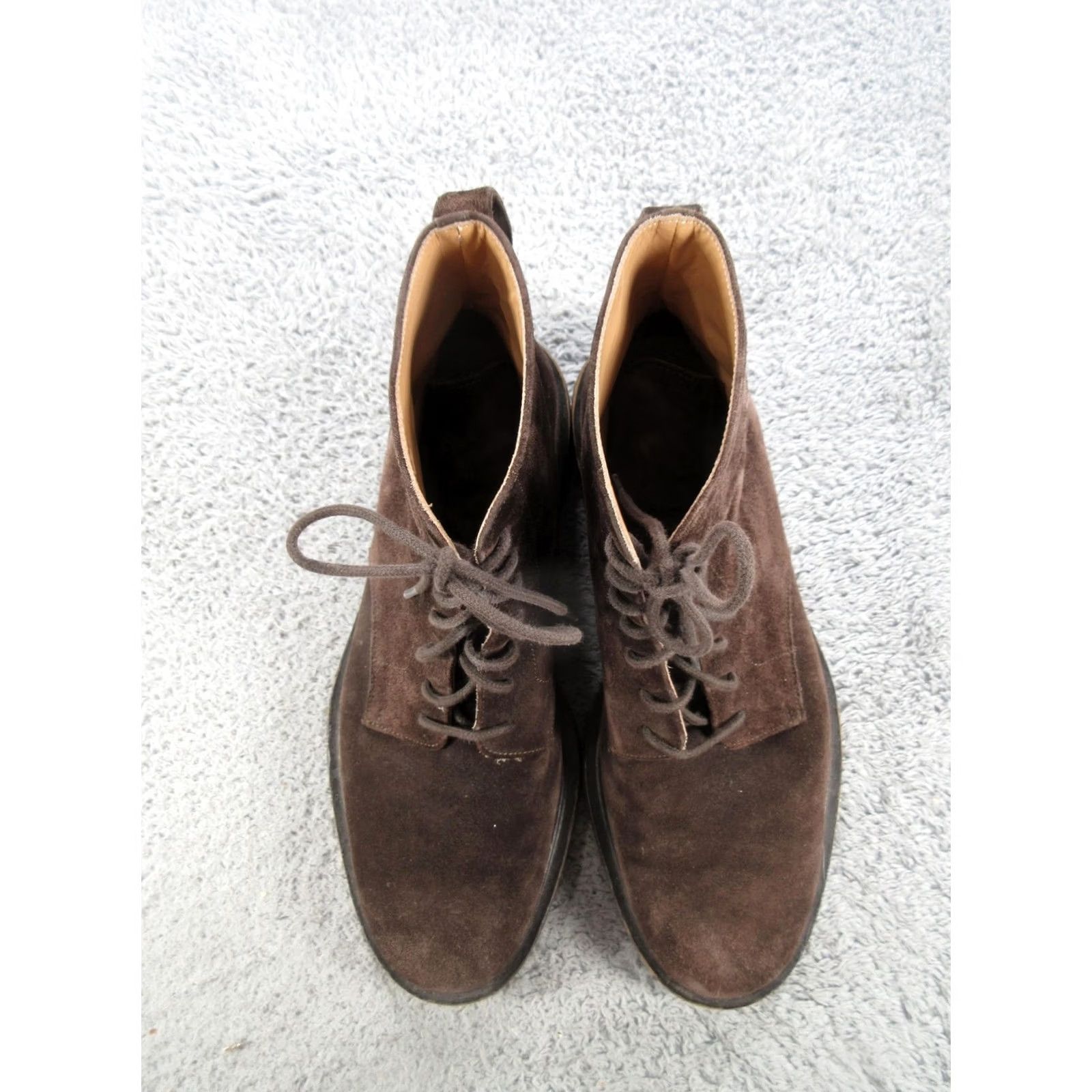 Koio KOIO Boots Mens Brown Combat Size Suede Lace Ankle Lug Sole Made Italy Size US 9 / EU 42 - 2 Thumbnail