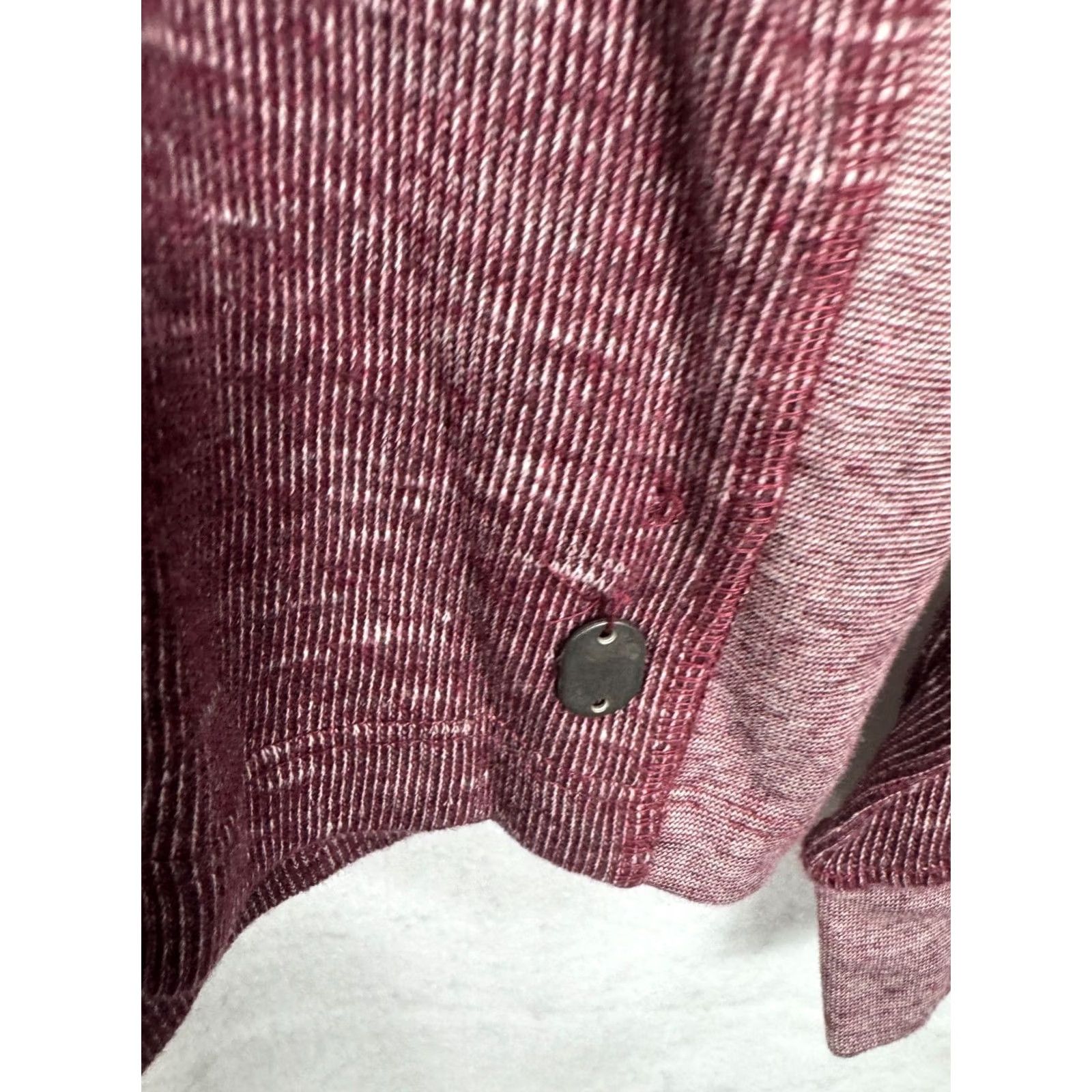 Buffalo David Bitton Buffalo David Bitton Mens M Henley Shirt Heathered Purple Plum Cotton Long Sleeve Pullover Logo Coin tag front Size US M / EU 48-50 / 2 - 3 Thumbnail