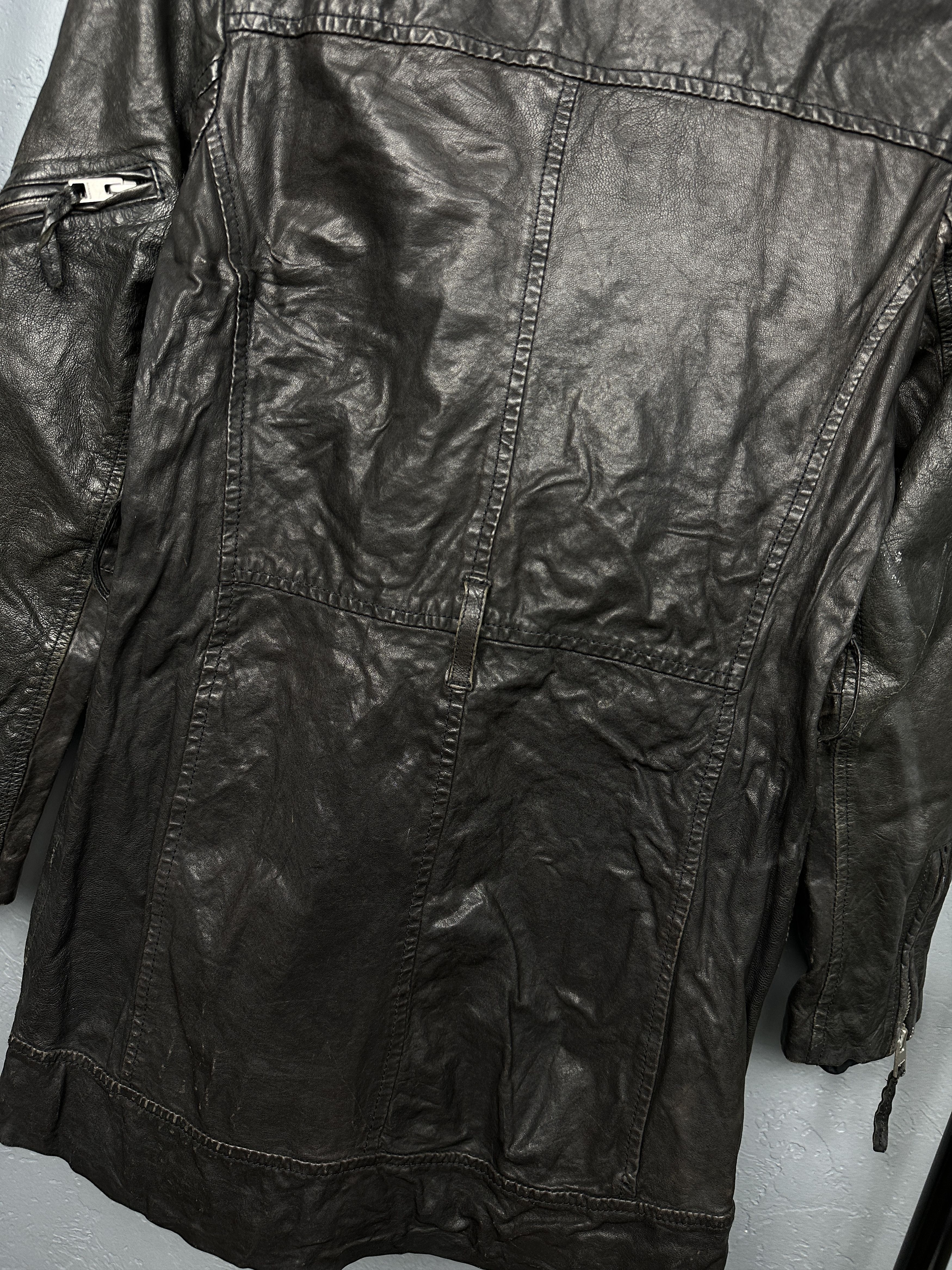 Allsaints Allsaints Womens Blake Biker Leather Jacket Size S / US 4 / IT 40 - 13 Thumbnail