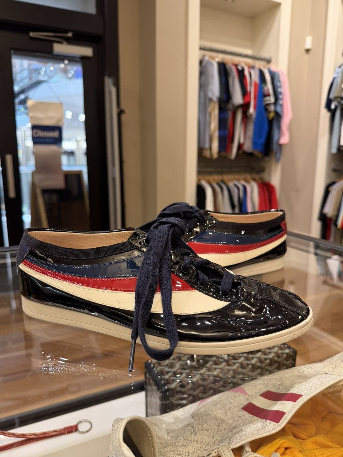 Gucci Gucci Falacer Patent Leather Sneaker Size US 6.5 / EU 39-40 - 1 Thumbnail