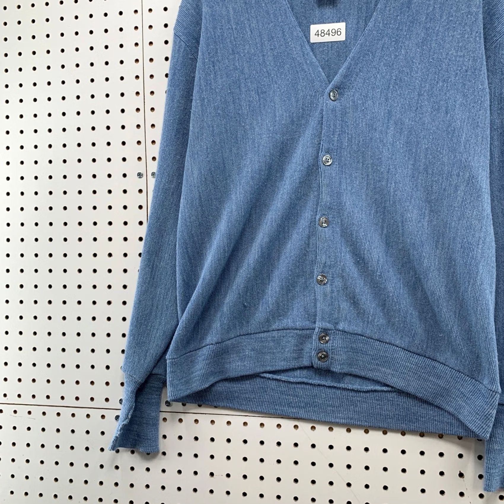 Vintage VINTAGE Towncraft Cardigan Sweater Mens Medium Blue 90s Acrylic Made in USA Size US M / EU 48-50 / 2 - 4 Thumbnail