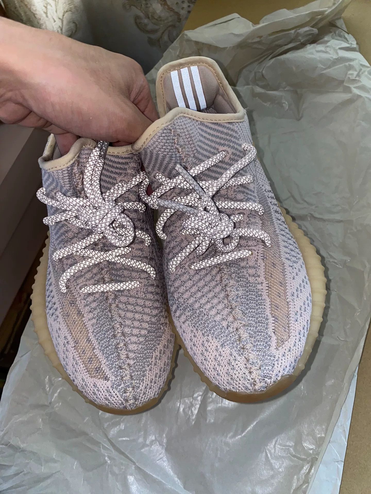 Adidas Adidas YEEZY350 Pink Lowtop Sneakers S Men Size US 10 / EU 43 - 1 Thumbnail