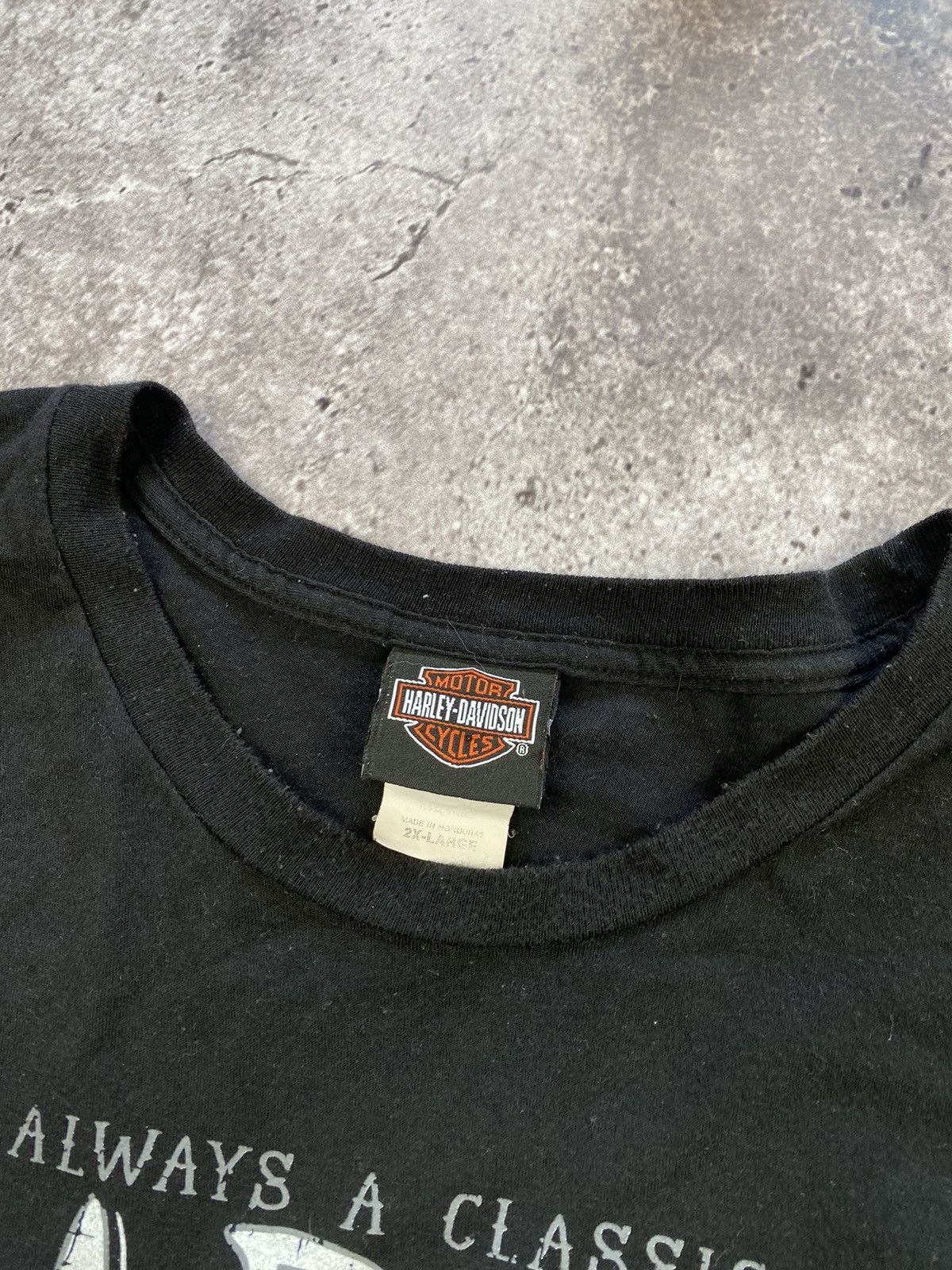 Harley Davidson × Vintage Crazy vintage 90’s faded black Harley Davidson skull t-shirt Size US XL / EU 56 / 4 - 4 Thumbnail