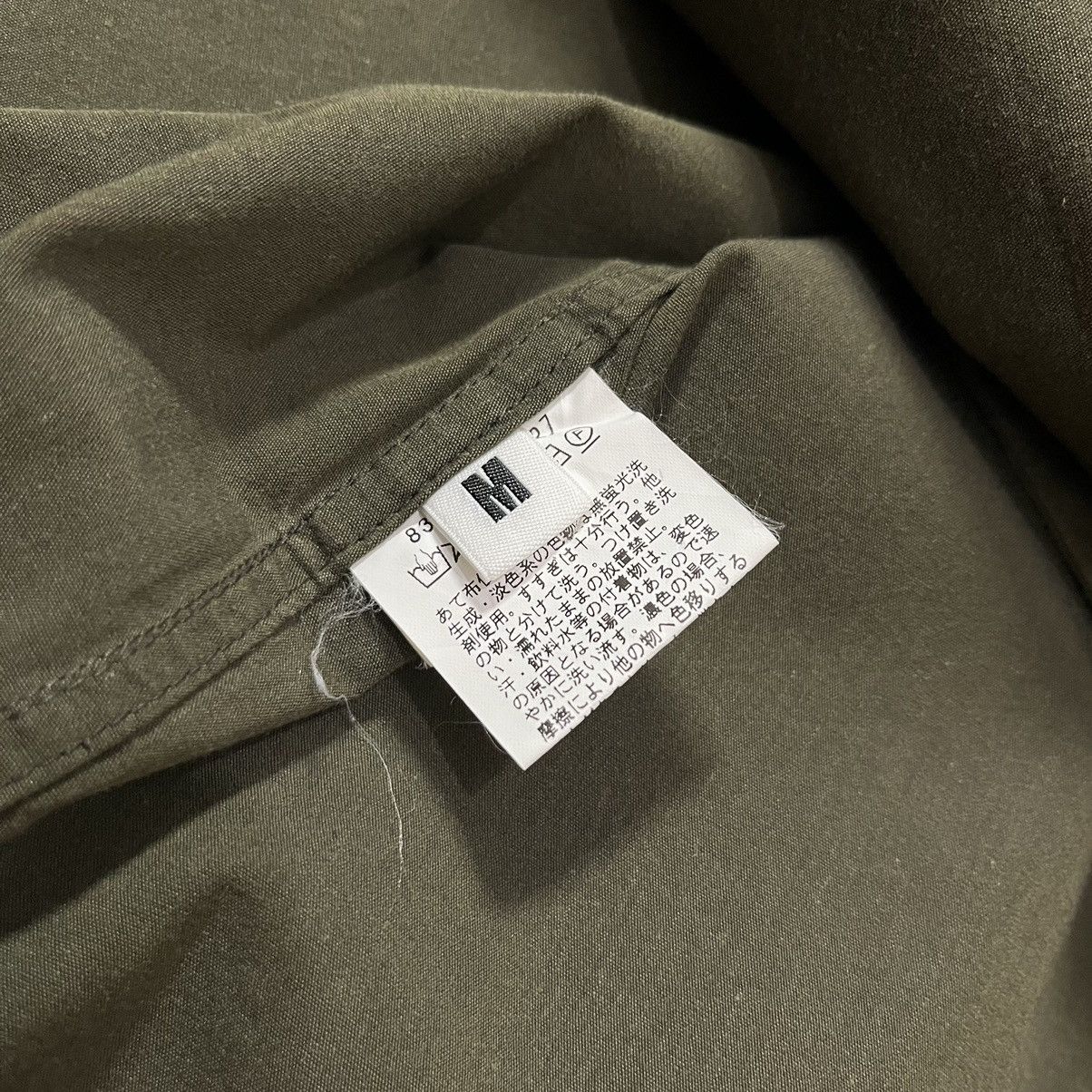monkey time Monkey Time Relax Double Pocket Open Collar Shirt - Olive Size US M / EU 48-50 / 2 - 9 Thumbnail