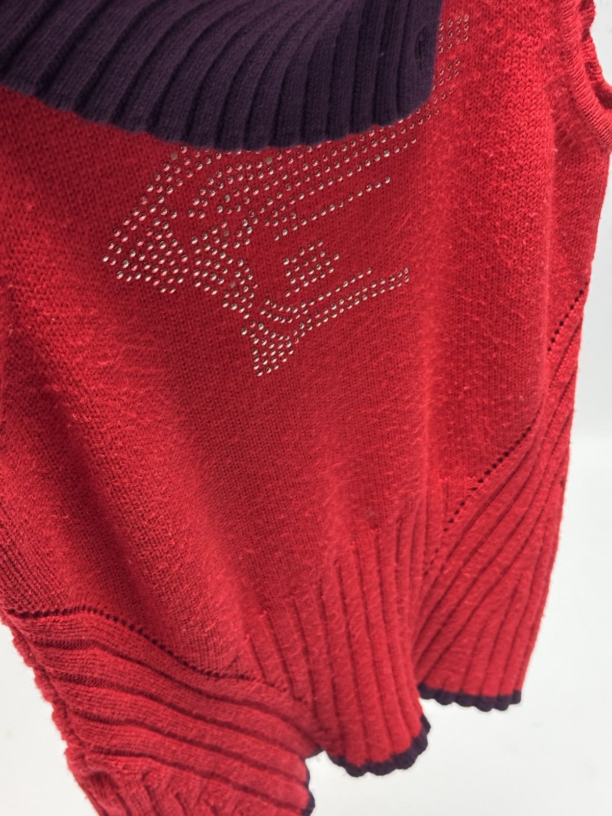 Designer × Versace × Vintage VERSACE Sport Vintage Wool Sleeve Less Sweater High Neck Size S / US 4 / IT 40 - 18 Thumbnail