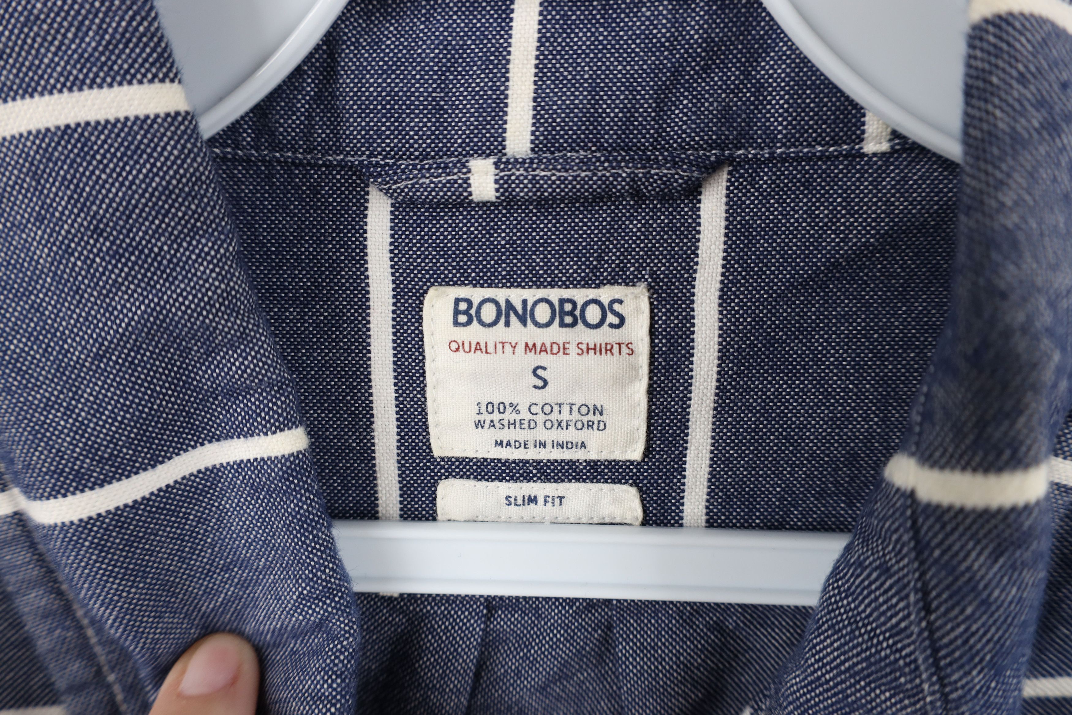 Bonobos Bonobos Fit Striped Cotton Oxford Collared Button Down Shirt Size US S / EU 44-46 / 1 - 7 Thumbnail