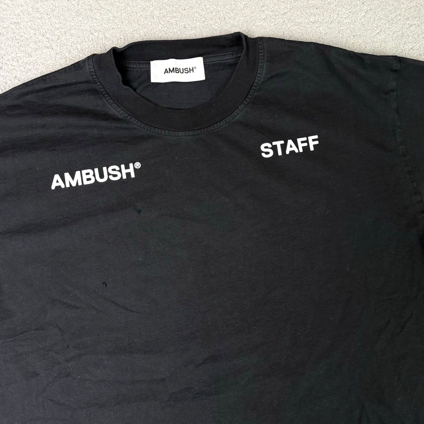 Vintage Ambush T Shirt Adult Large Black Logo Tee Limited Edition Mens Size US L / EU 52-54 / 3 - 2 Thumbnail