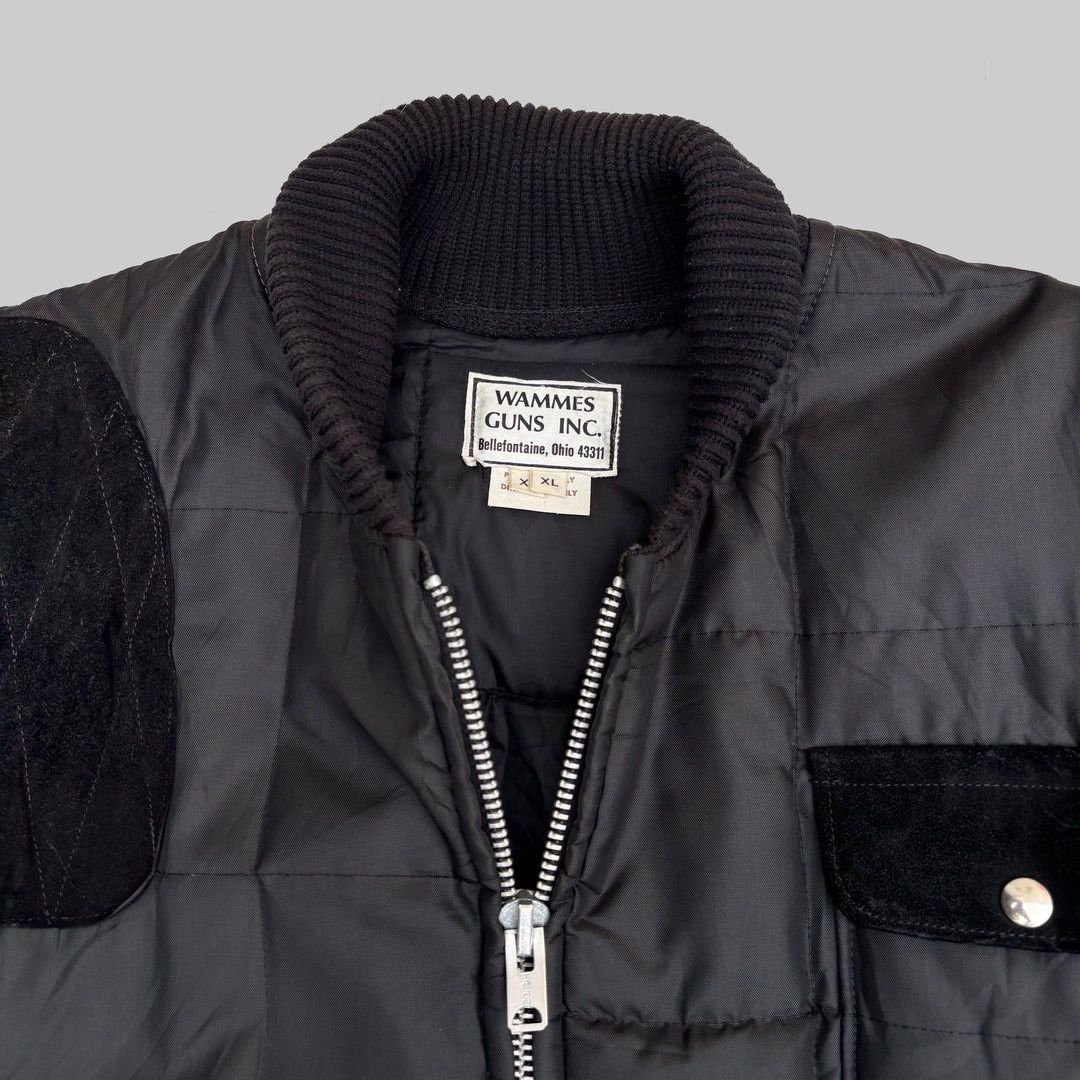 Vintage 1970s 1960 60s True Vintage Black USA Made Hunting Jacket Size US XXL / EU 58 / 5 - 3 Thumbnail