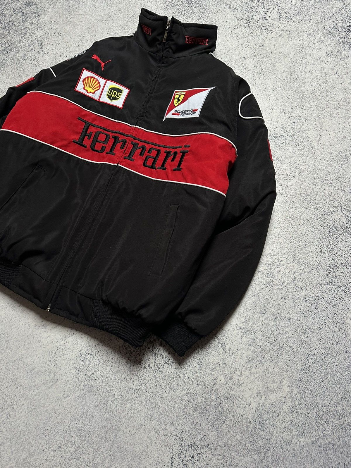 Ferrari Ferarri F1 Team Bomber Jacket Y2K Size US L / EU 52-54 / 3 - 3 Thumbnail