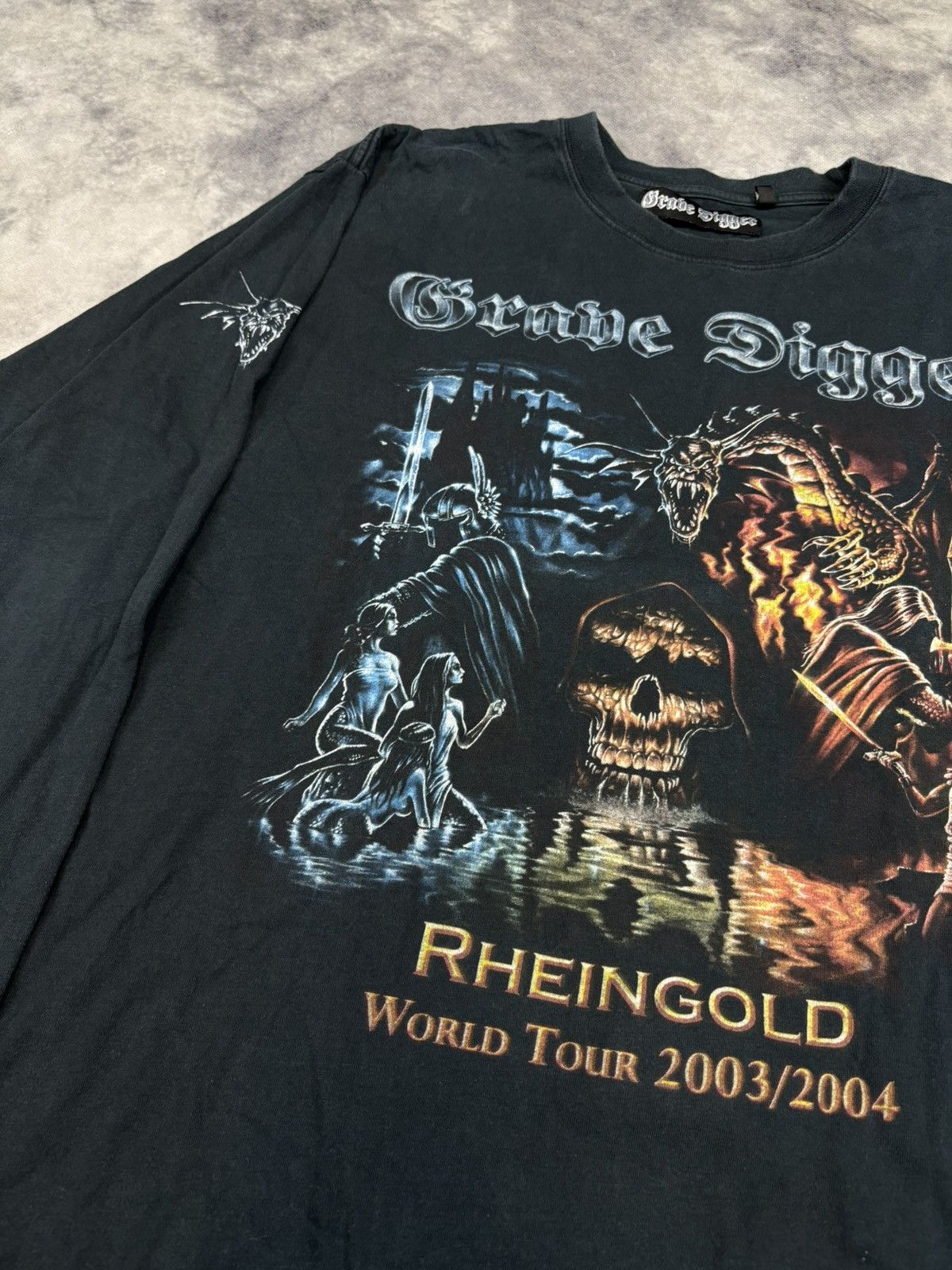 Band Tees × Vintage Grave Digger Band Rock Metal Tour Festival y2k 00s 2003 rare Size US XL / EU 56 / 4 - 3 Thumbnail
