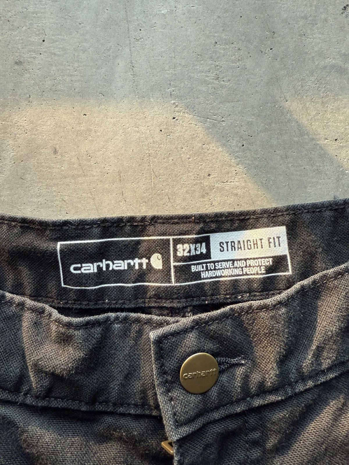 Carhartt × Vintage Vintage black carhartt straight leg carpenter tattoo pants Size US 32 / EU 48 - 5 Thumbnail