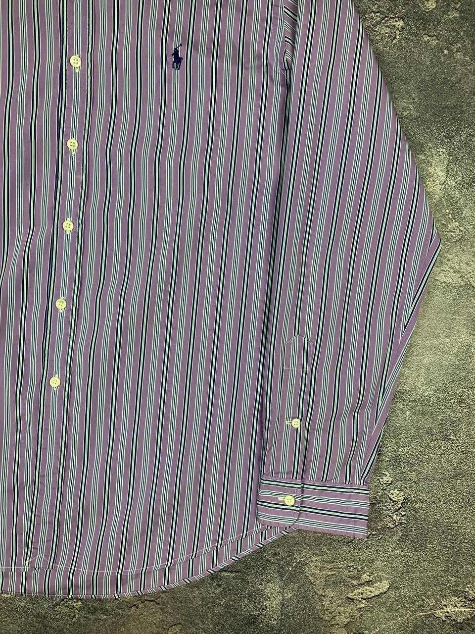 Polo Ralph Lauren Polo Ralph Lauren Men's Shirt Purple Striped Size US XL / EU 56 / 4 - 5 Thumbnail