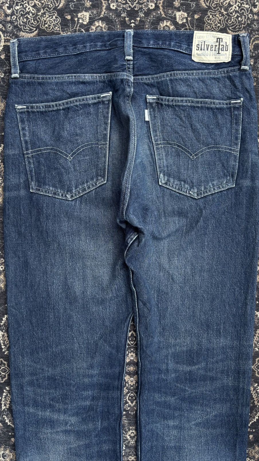 Levi's Levi's Silver Tab Straight Fit Denim Indigo Jeans Pants Size US 32 / EU 48 - 6 Thumbnail