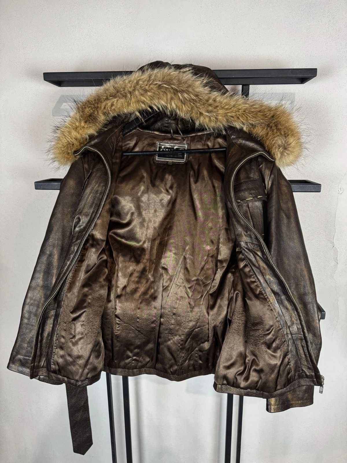 Vintage So Sick VTG Avant Garde Real Leather Jacket 90s Y2K Size S / US 4 / IT 40 - 5 Thumbnail