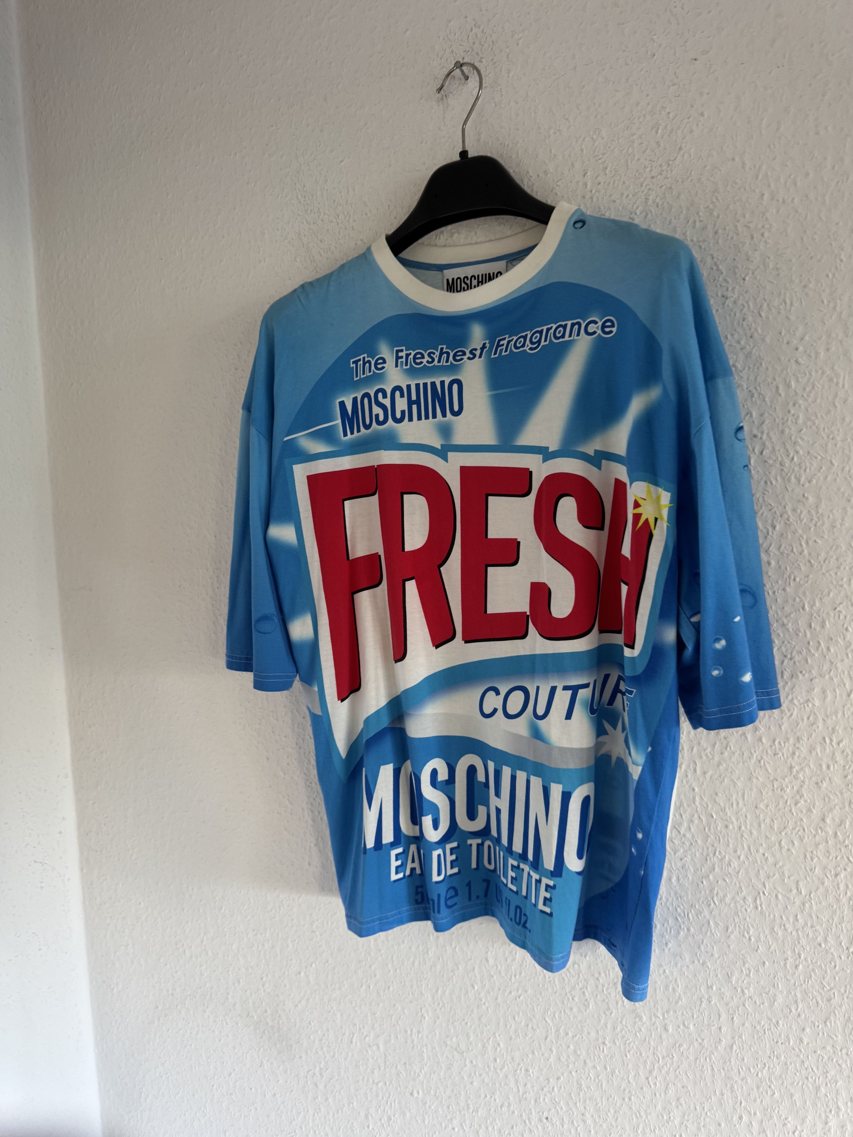 Moschino Fresh Fragrance Graphic Oversized T-Shirt Size US XXS / EU 40 - 2 Thumbnail