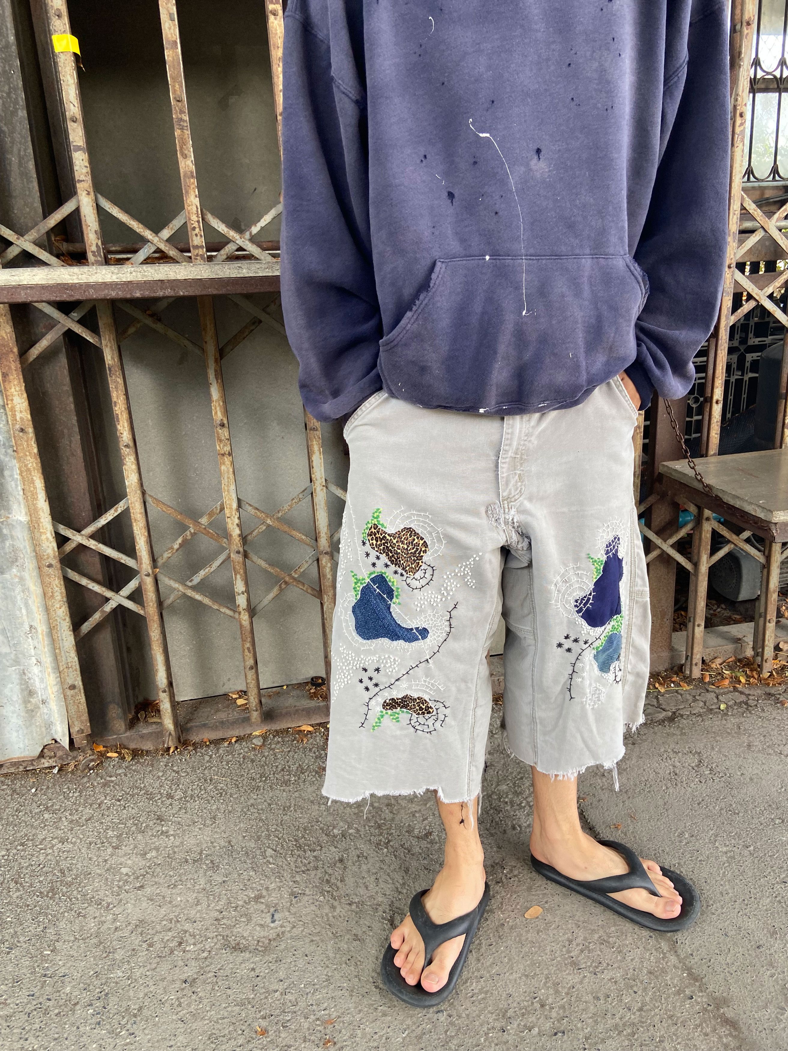 Japanese Brand Boro Patchwork Carhartt Carpenter Size US 34 / EU 50 - 11 Thumbnail