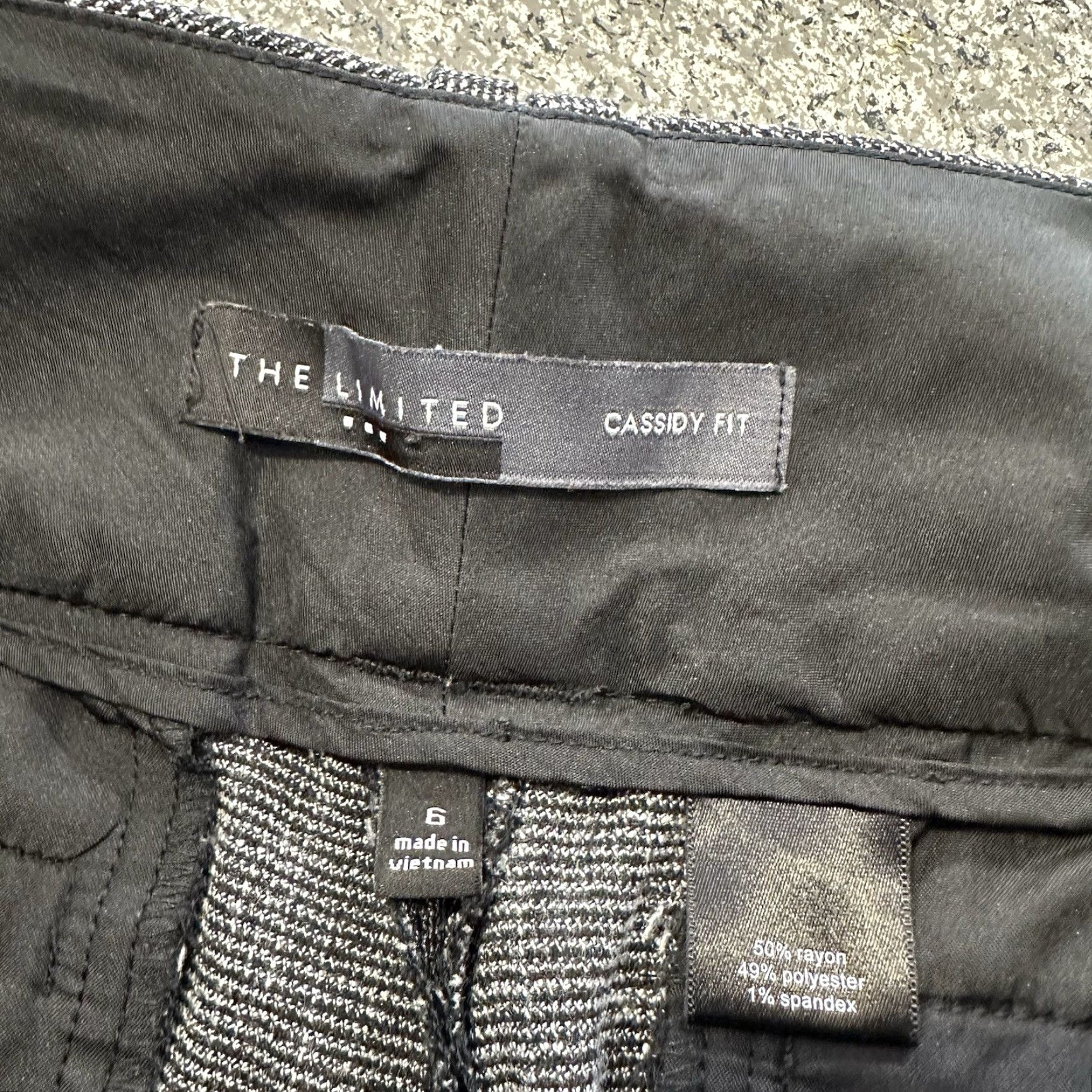Vintage The Limited Cassidy Fit Dress Pants Womens 6 Gray Tight Size 28" / US 6 / IT 42 - 4 Thumbnail