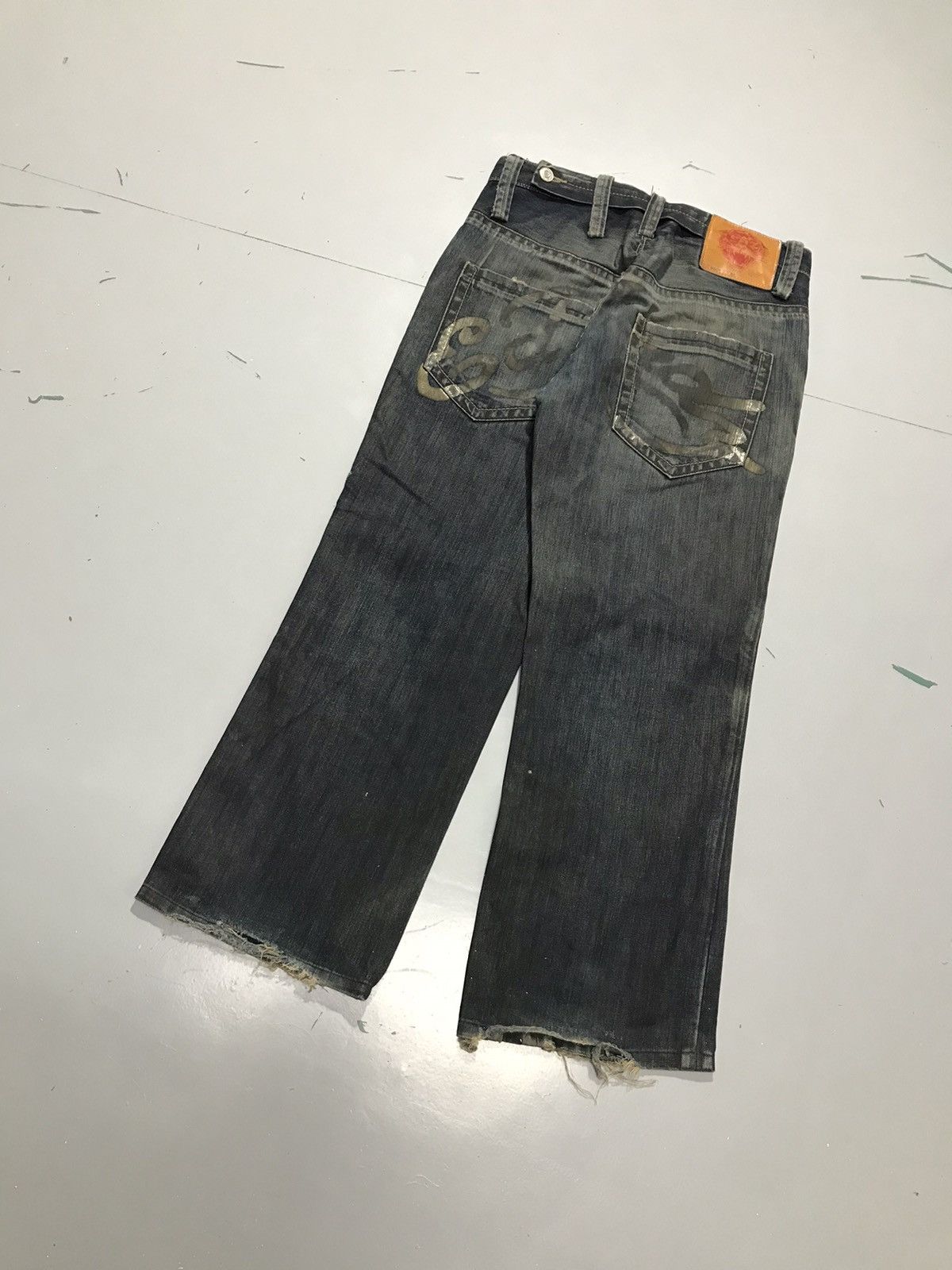Ed Hardy Vintage Ed hardy damaged denim Size US 34 / EU 50 - 10 Thumbnail