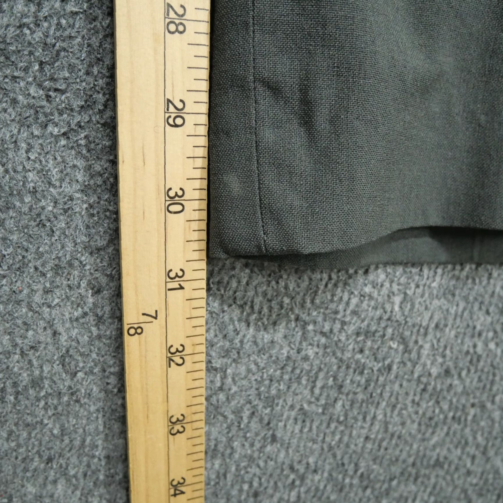 Vintage VINTAGE Ag 344 Pants Mens 31 28x31 Green Wool Blend Slacks Statham Garment 70s Size US 28 / EU 44 - 7 Thumbnail