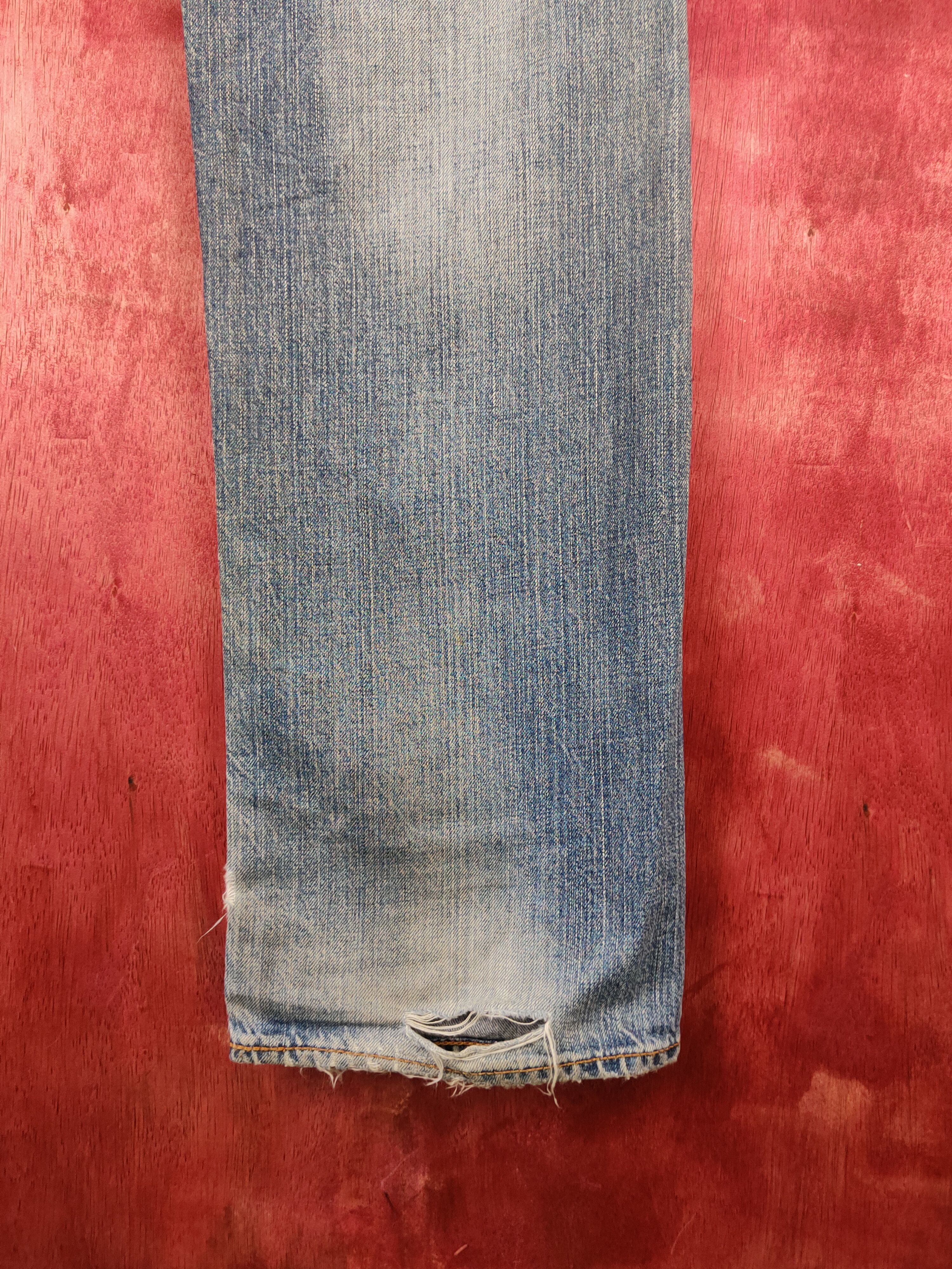 Levi's Levi's Blue Faded Distressed Ripped Jeans #S1668 Size US 34 / EU 50 - 13 Thumbnail