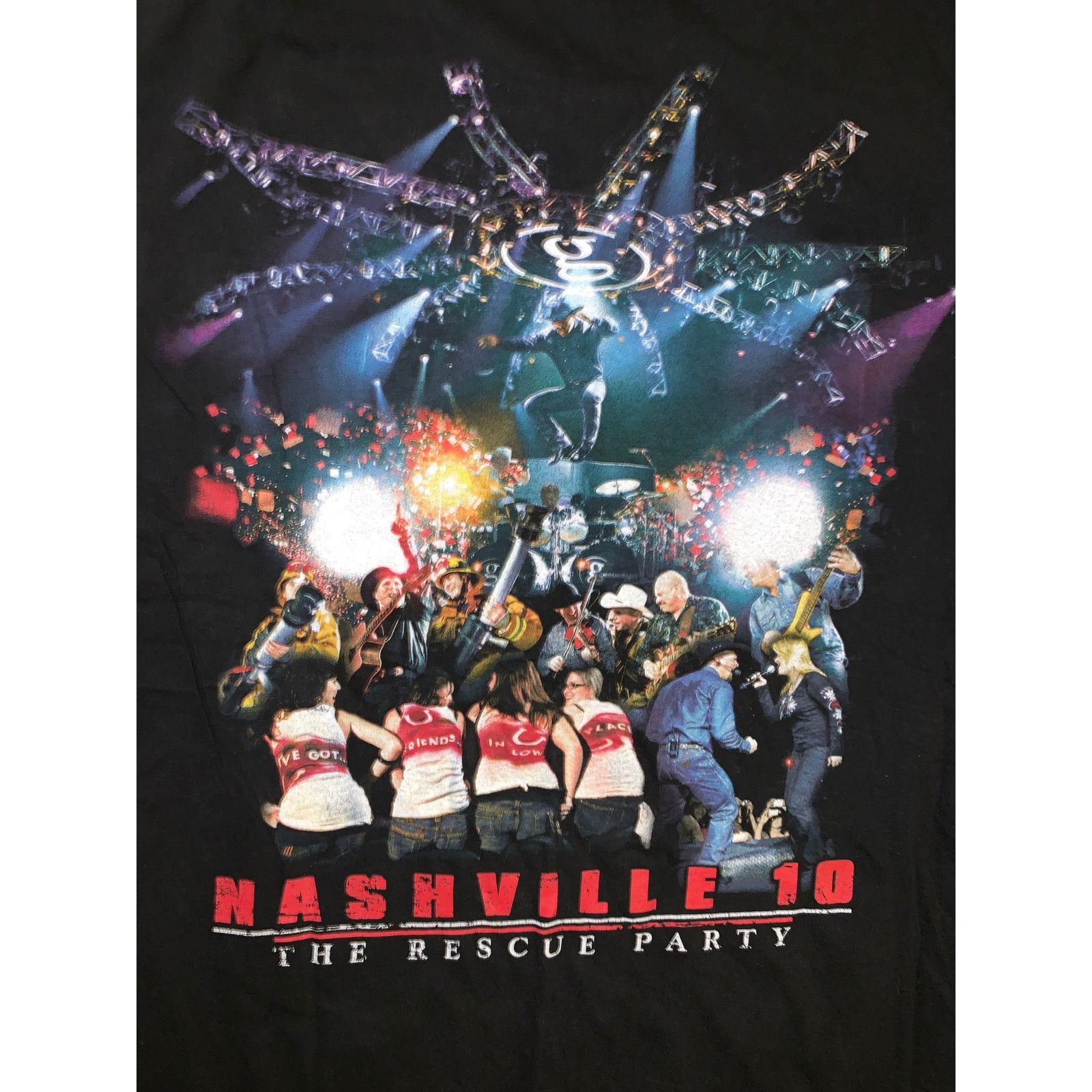 Hanes Garth Brooks Nashville 10 Rescue Party 2010 T Shirt Medium Size US M / EU 48-50 / 2 - 1 Thumbnail