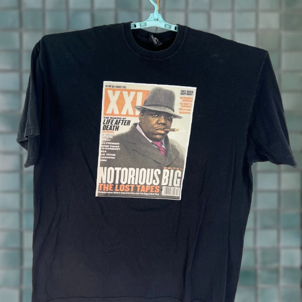 Vintage VINTAGE Zeep Biggie Smalls Shirt Mens 4XL Black Cotton Knit Crew Neck Short Sleeve Logo Graphic Print Hip Hop 2003 April The Lost Tapes Big & Tall XXL Size US XXL / EU 58 / 5 - 1 Thumbnail