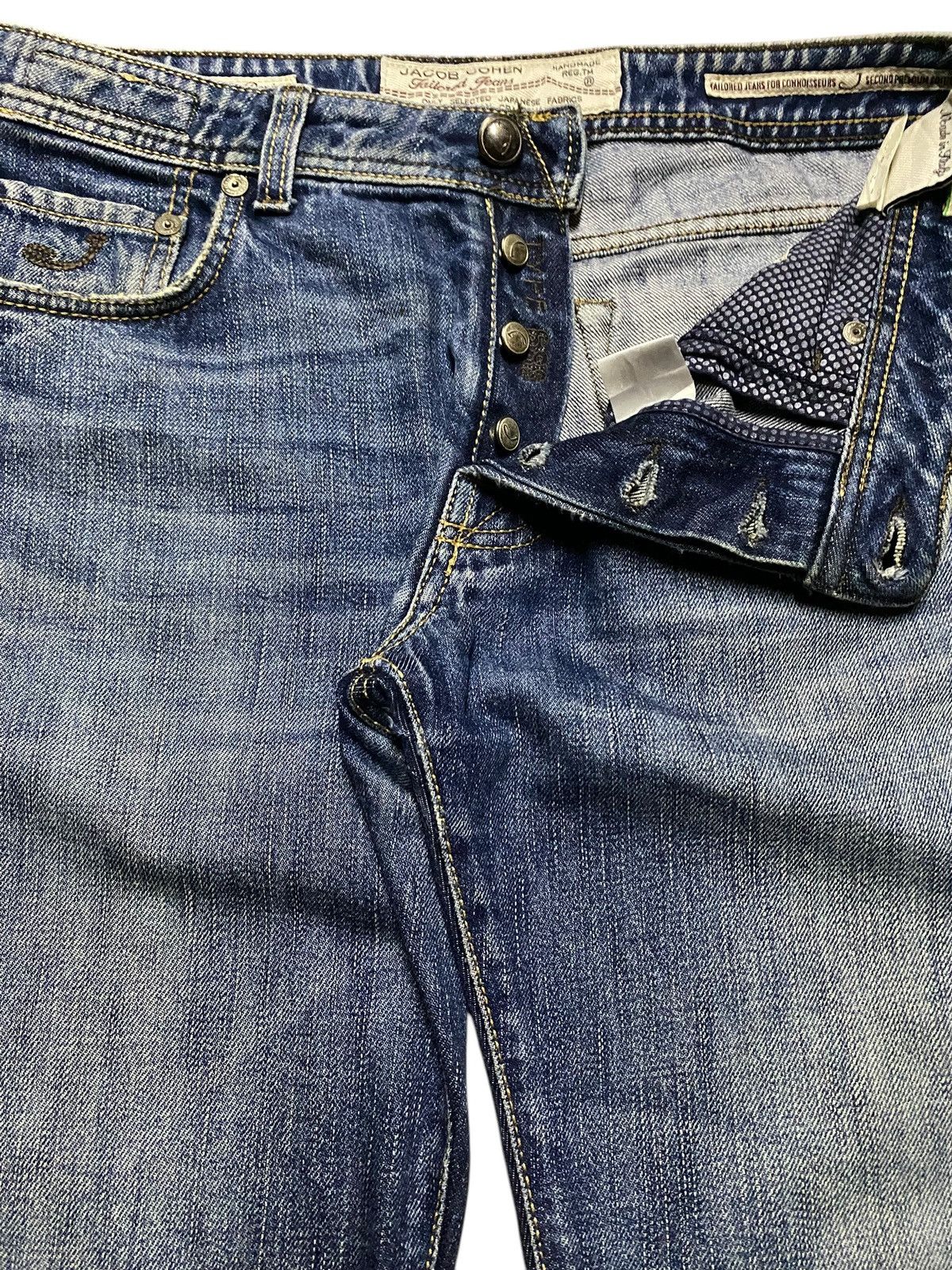 Jacob Cohen Rare Jacob Cohen Limited Edition Black Selvedge Denim Jeans Size US 33 - 9 Thumbnail