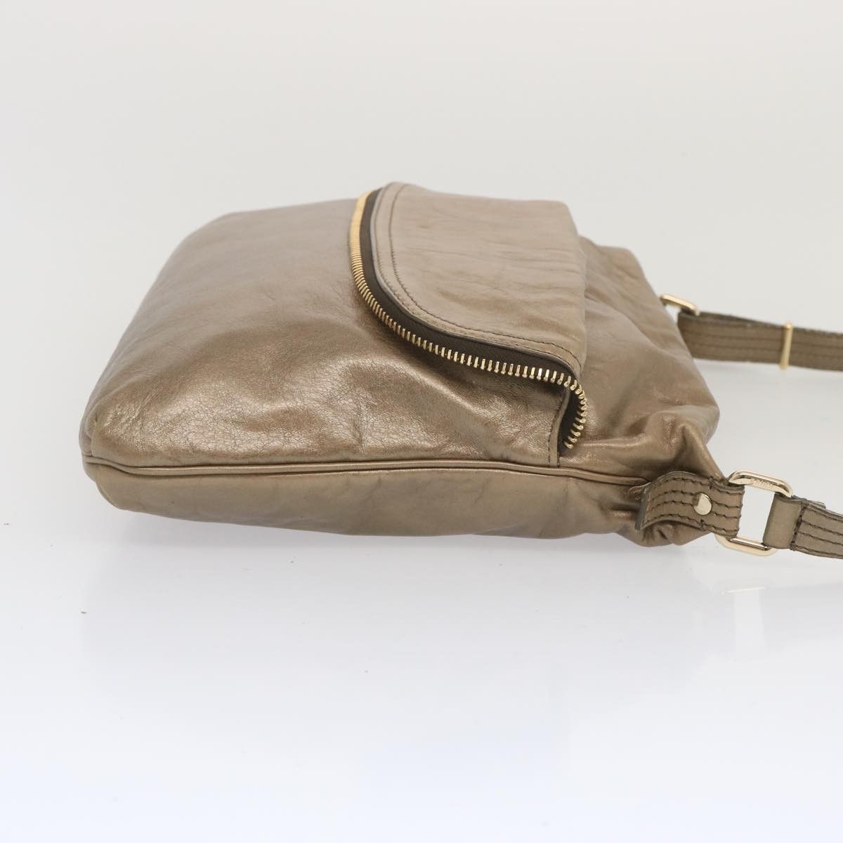 Fendi FENDI Shoulder Bag Leather Bronze Size ONE SIZE - 4 Thumbnail