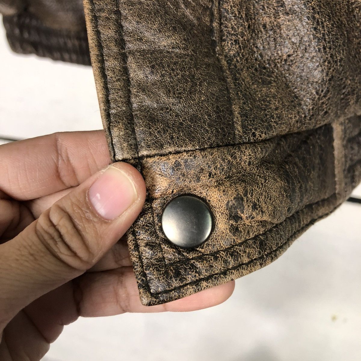 Japanese Brand 🔥VINTAGE LEATHER JACKET UNBRANDED JAPAN ISSEY MIYAKE Size US M / EU 48-50 / 2 - 18 Thumbnail