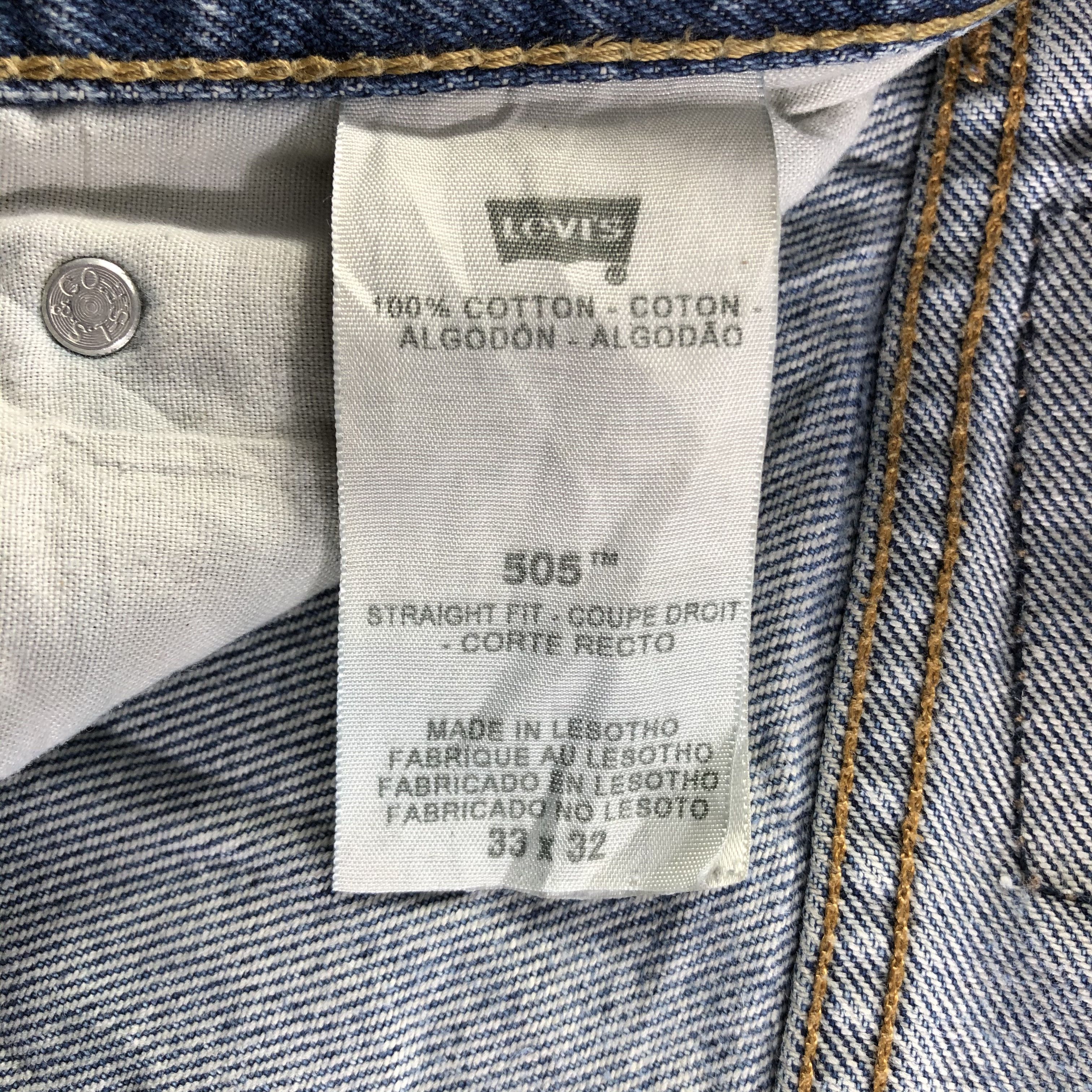 Levi's × Vintage Vintage Distress Levis 505 Jeans-JM3429 Size US 35 - 11 Thumbnail