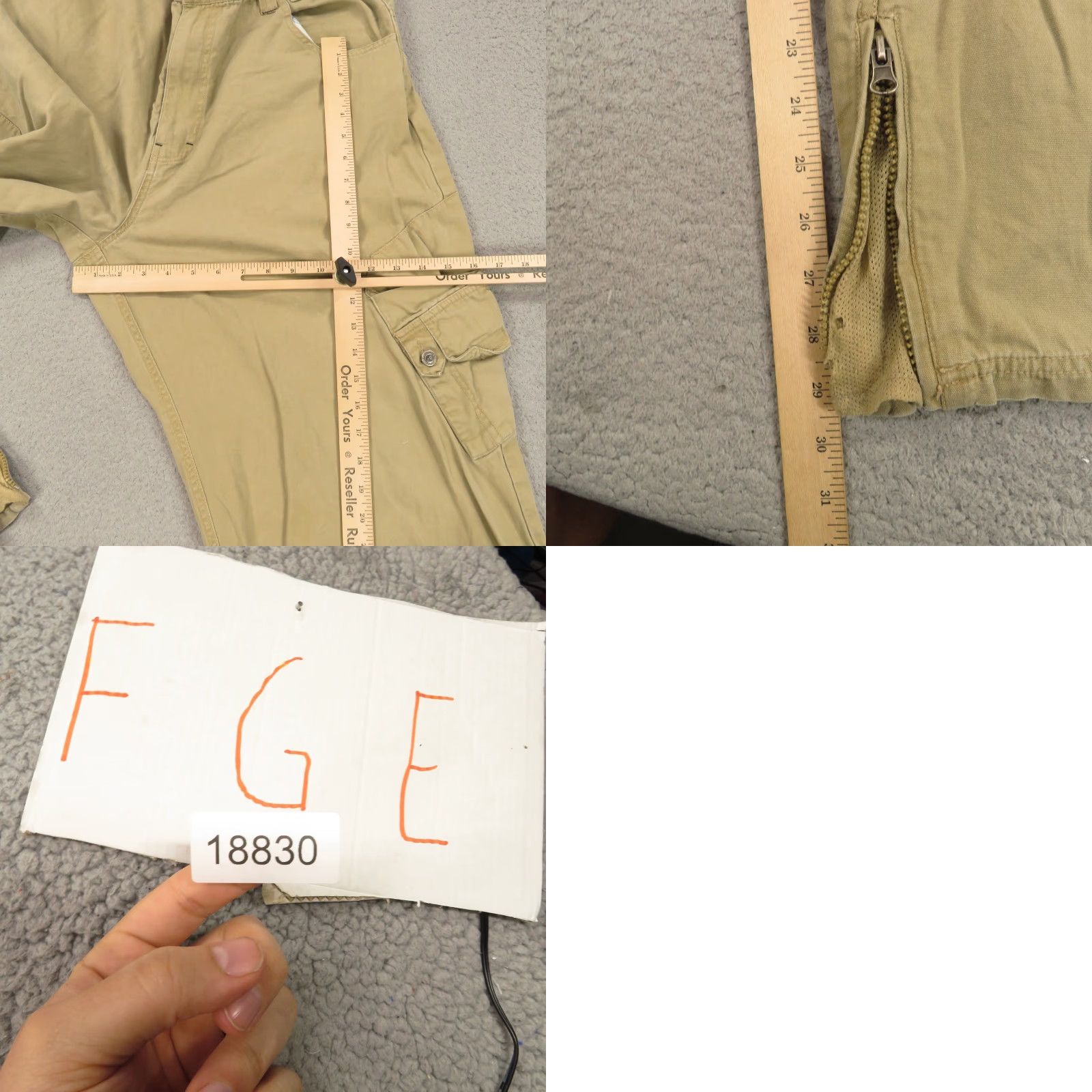 Joe Boxer VINTAGE Baggy Cargo Pants Mens 38 Y2K 30 in Inseam 11" Leg Opening 5-Pocket Canvas Cotton Joe Boxer Beige Slim Relaxed Size US 38 / EU 54 - 9 Thumbnail