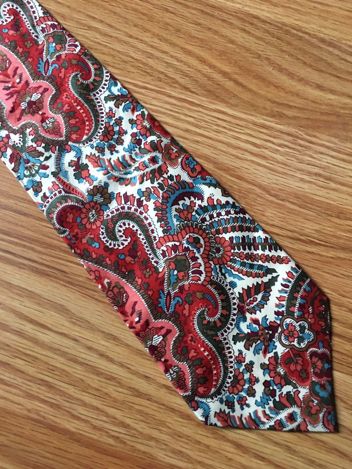 Liberty London Liberty of London Tana Lawn Vintage Floral Cotton Mens Tie Size ONE SIZE - 3 Thumbnail