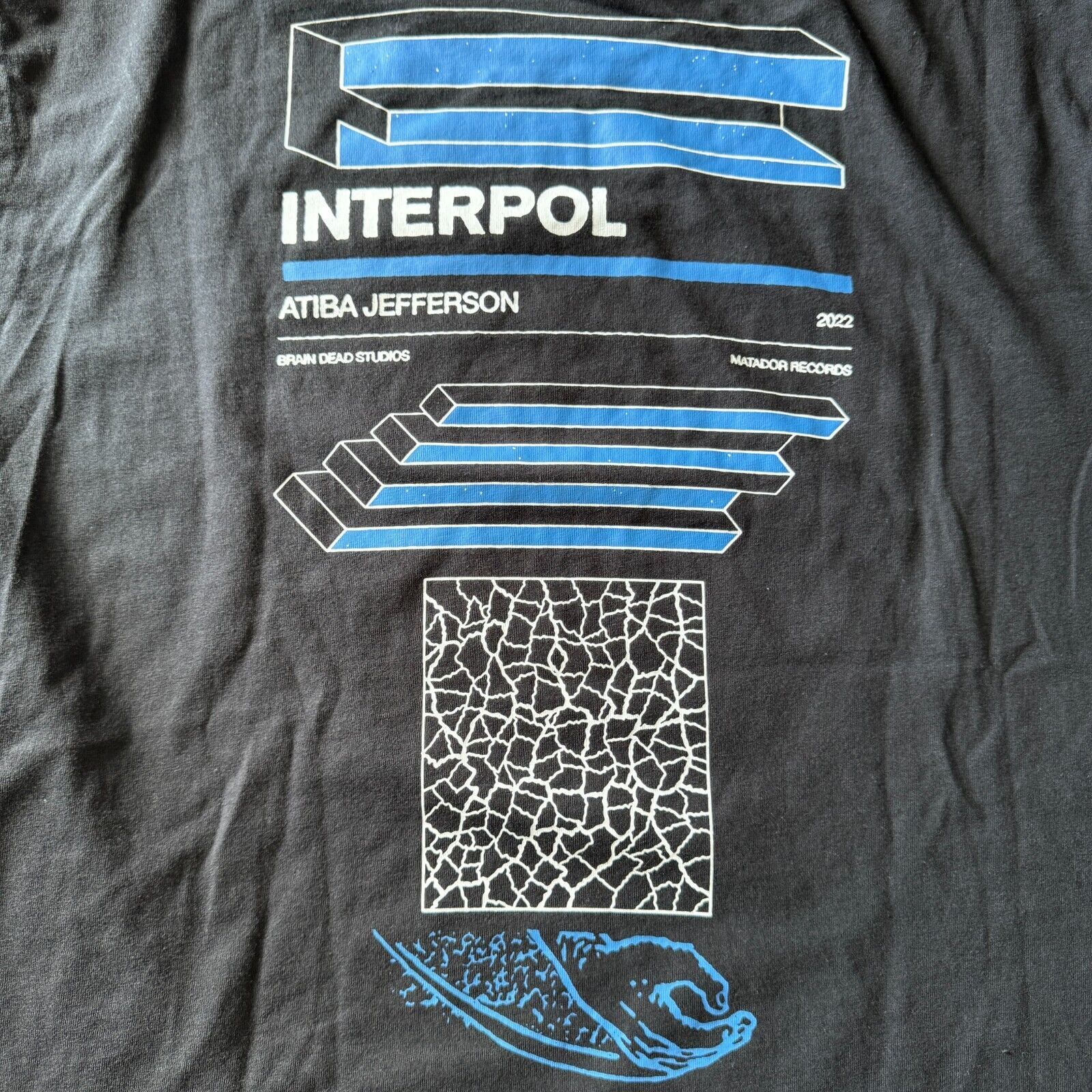 Brain Dead Brain Dead Studios Interpol x Atiba Jefferson T-Shirt Medium Size US M / EU 48-50 / 2 - 6 Thumbnail